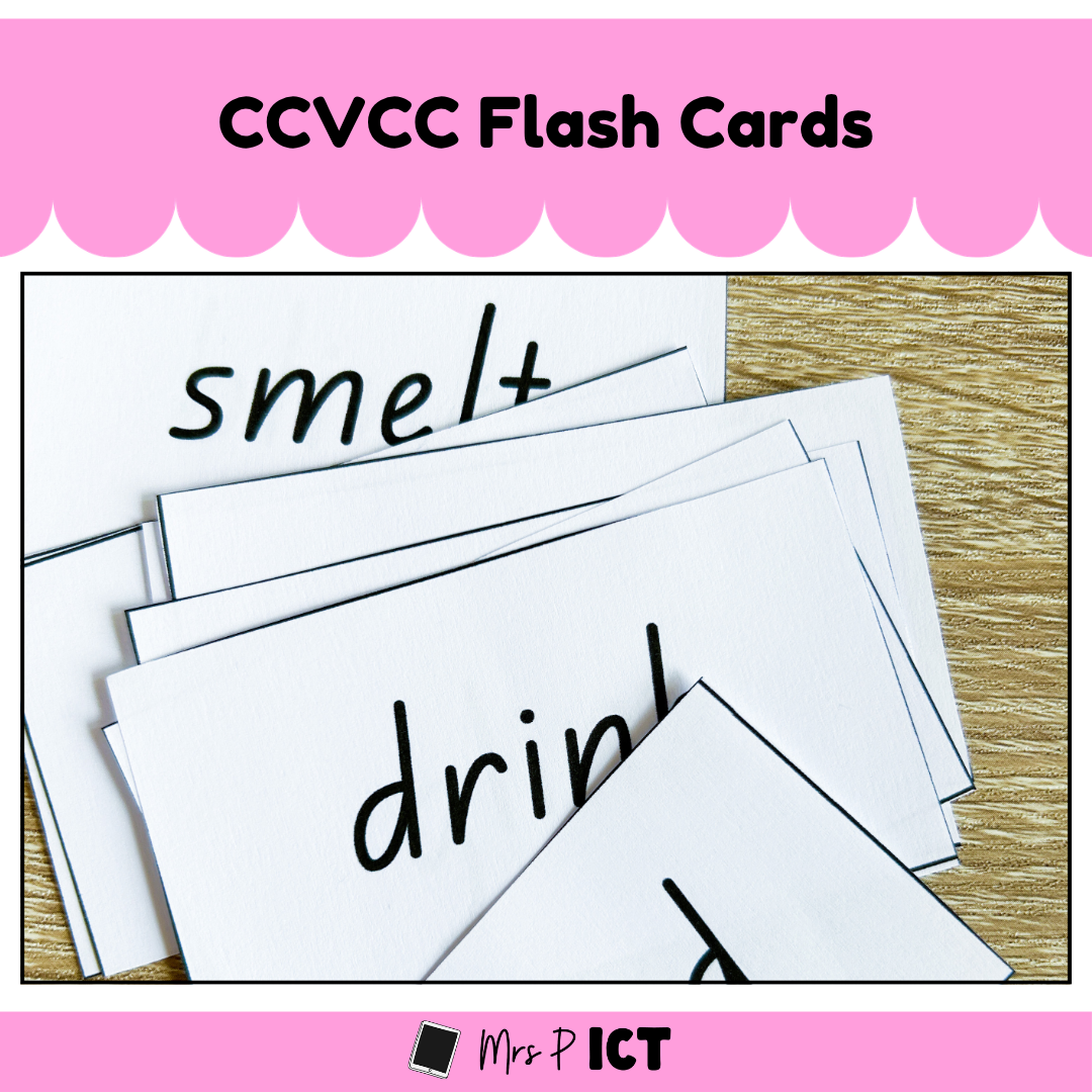 CCVCC flash cards