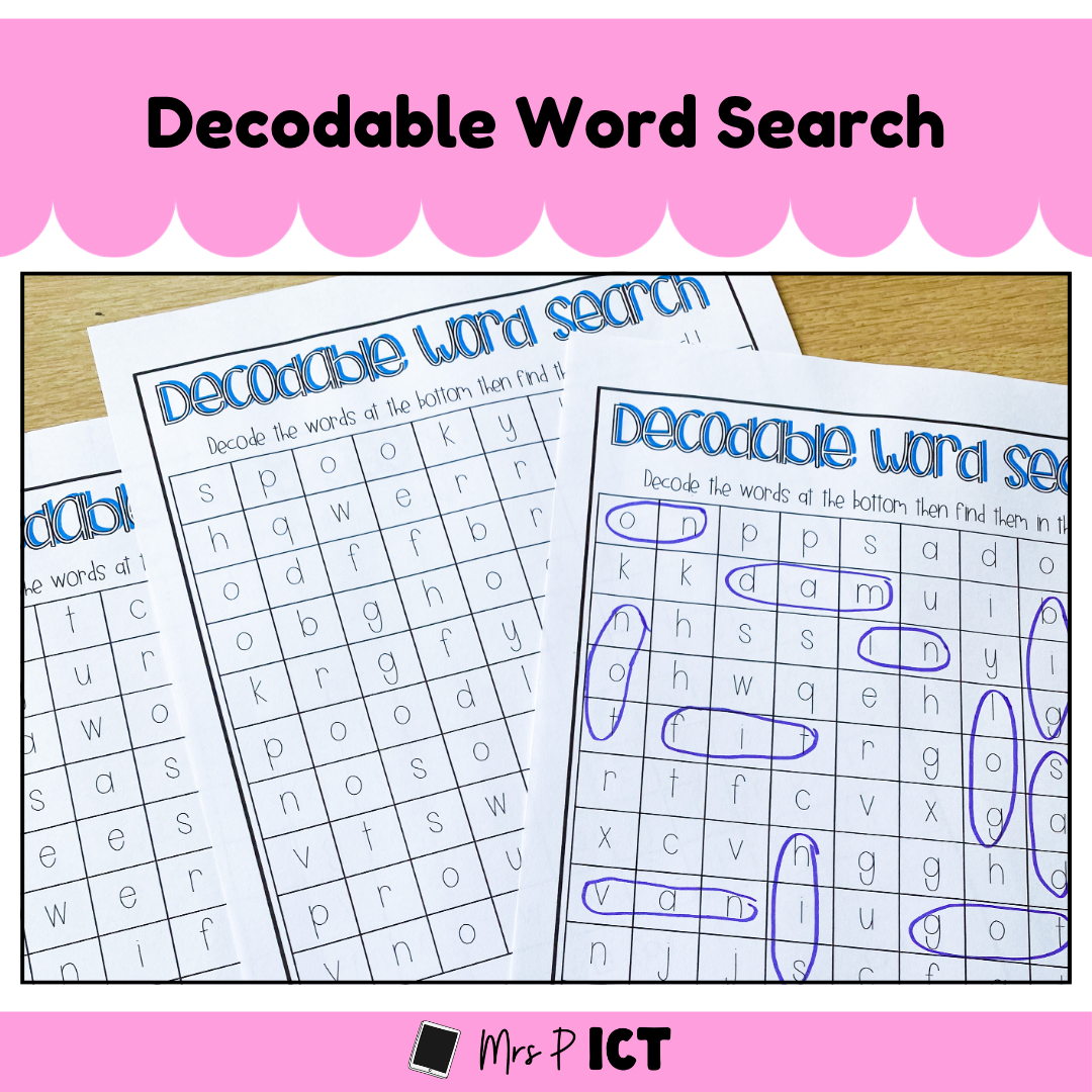 Decodable Word Search