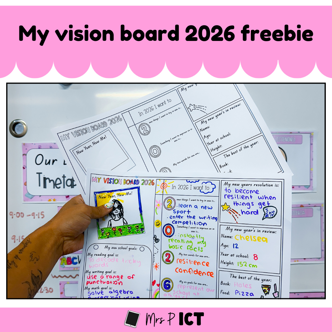 My vision board 2026 freebie