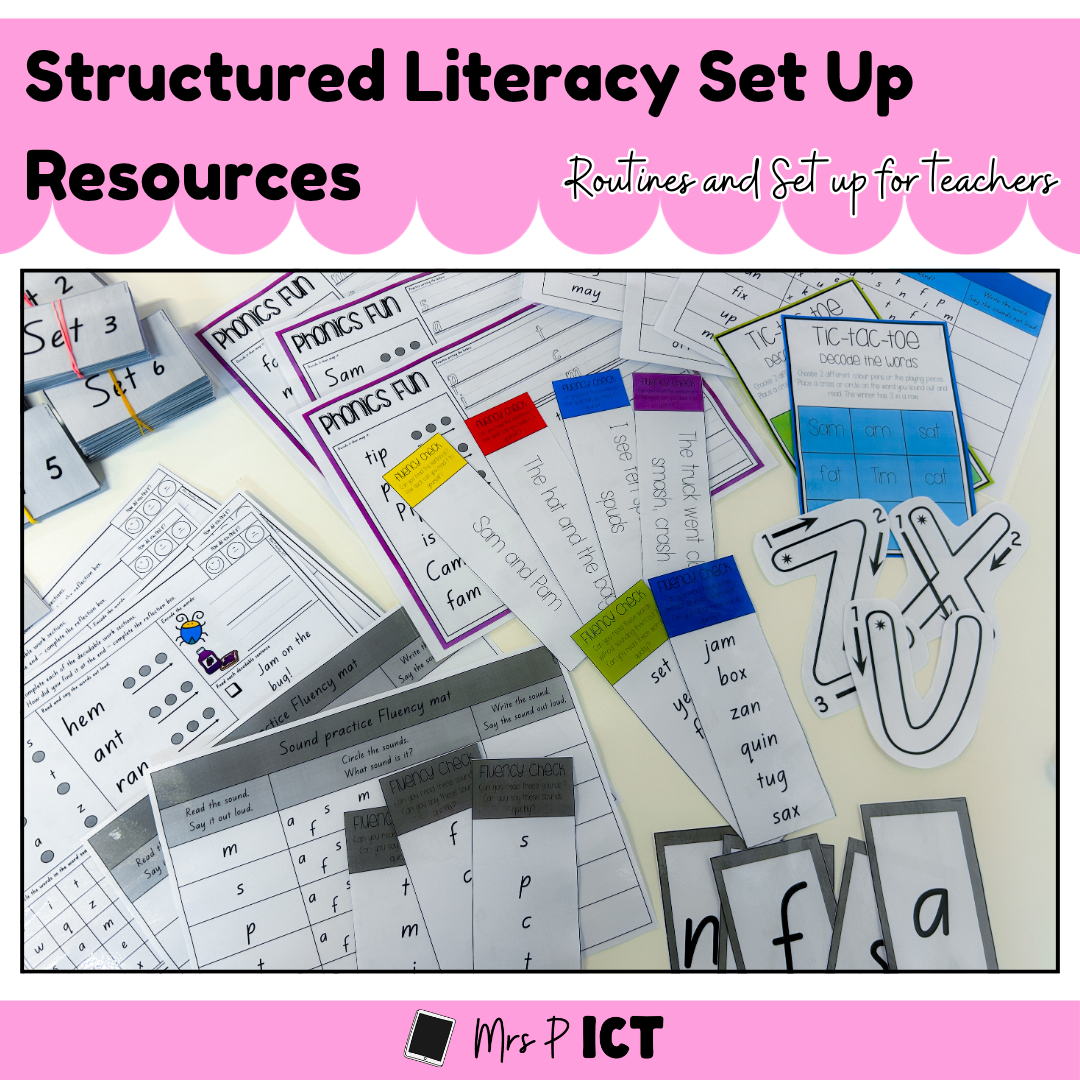 Structured Literacy Set Up Resources
