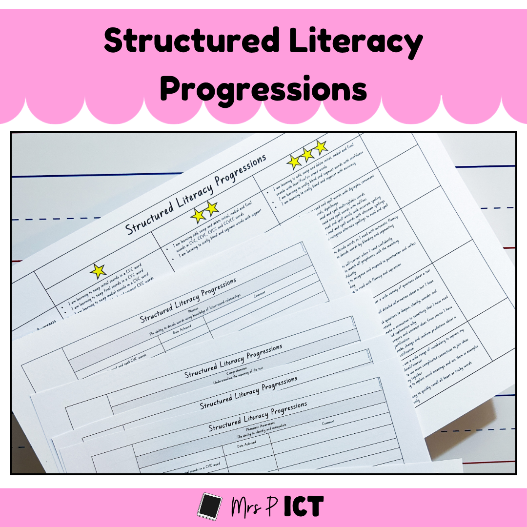 Structured Literacy Progressions