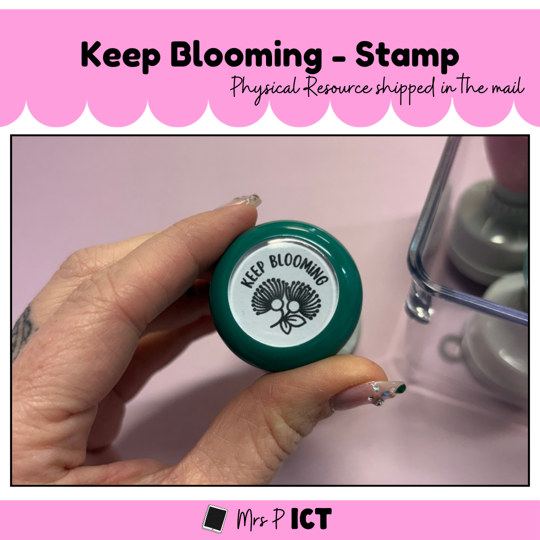 Keep blooming stamp