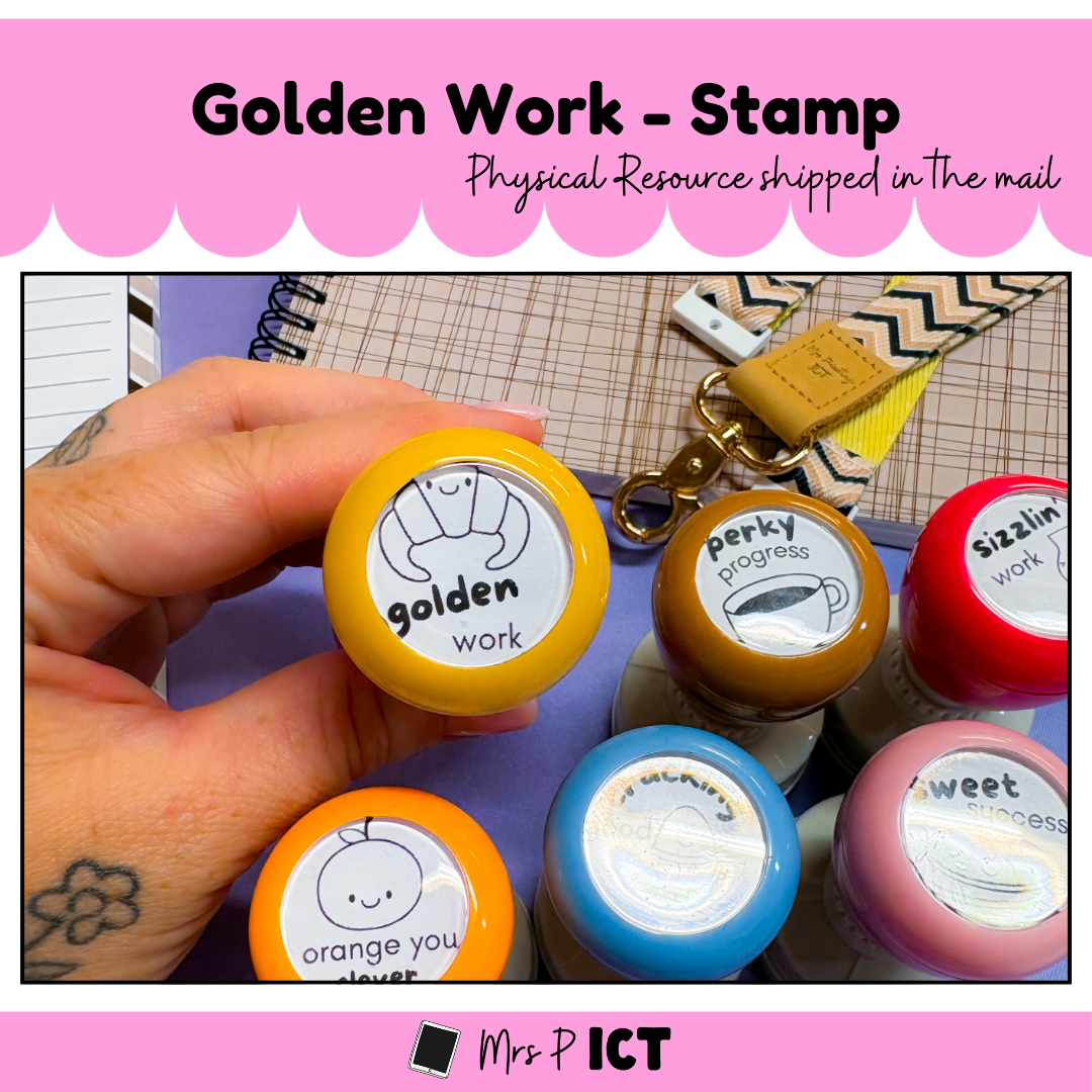 Golden Work Stamp