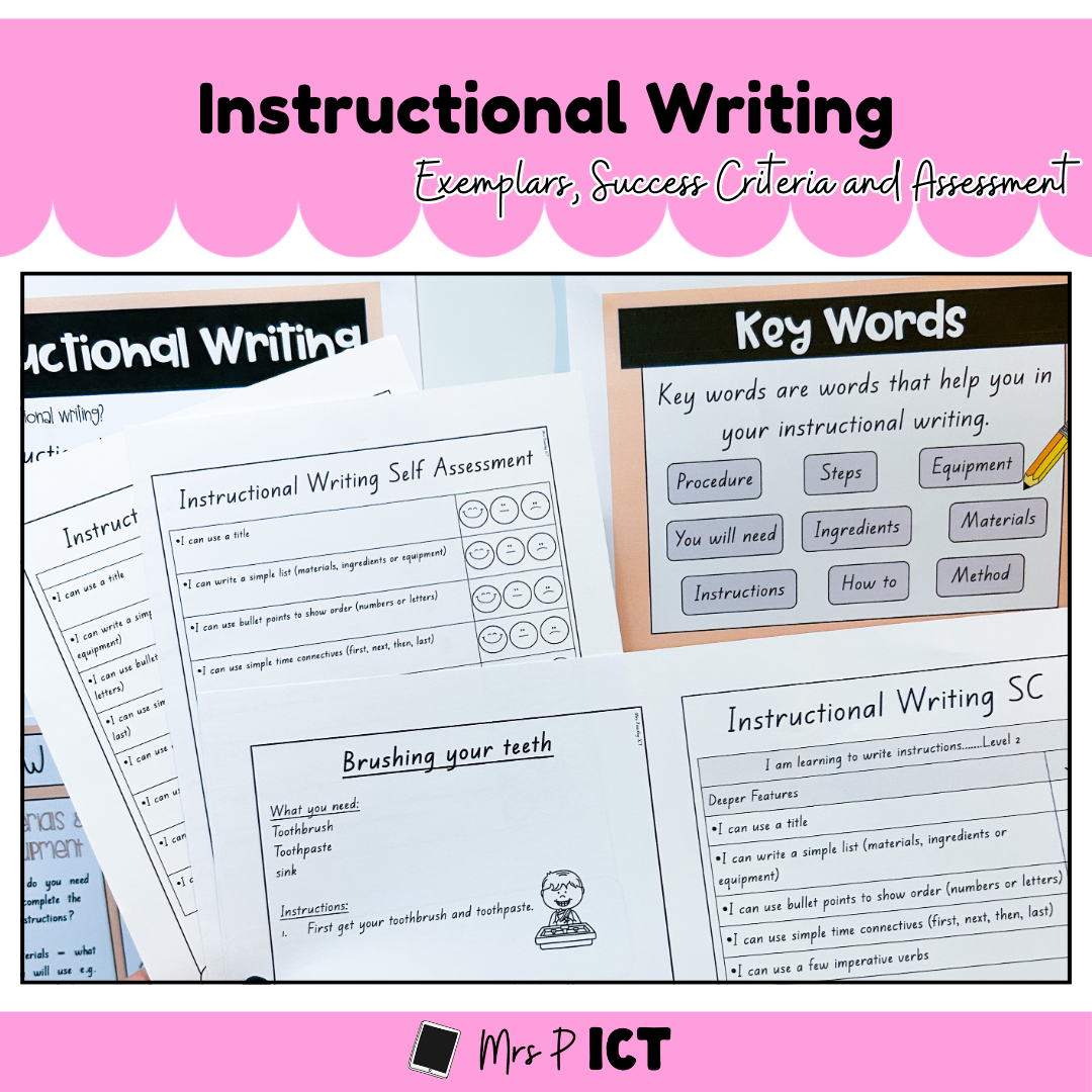 Instructional Writing Exemplars, SC and Assessments