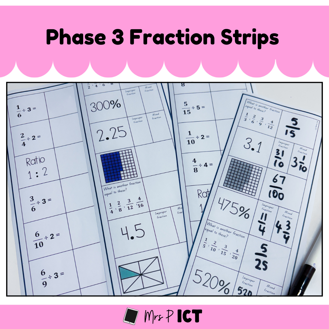 Phase 3 Fraction Strips