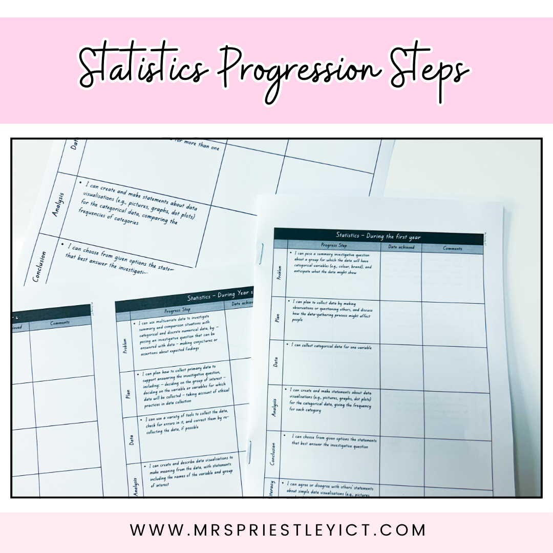 Statistics Progression Steps