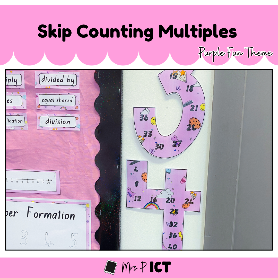 Skip counting multiples (Purple Fun)