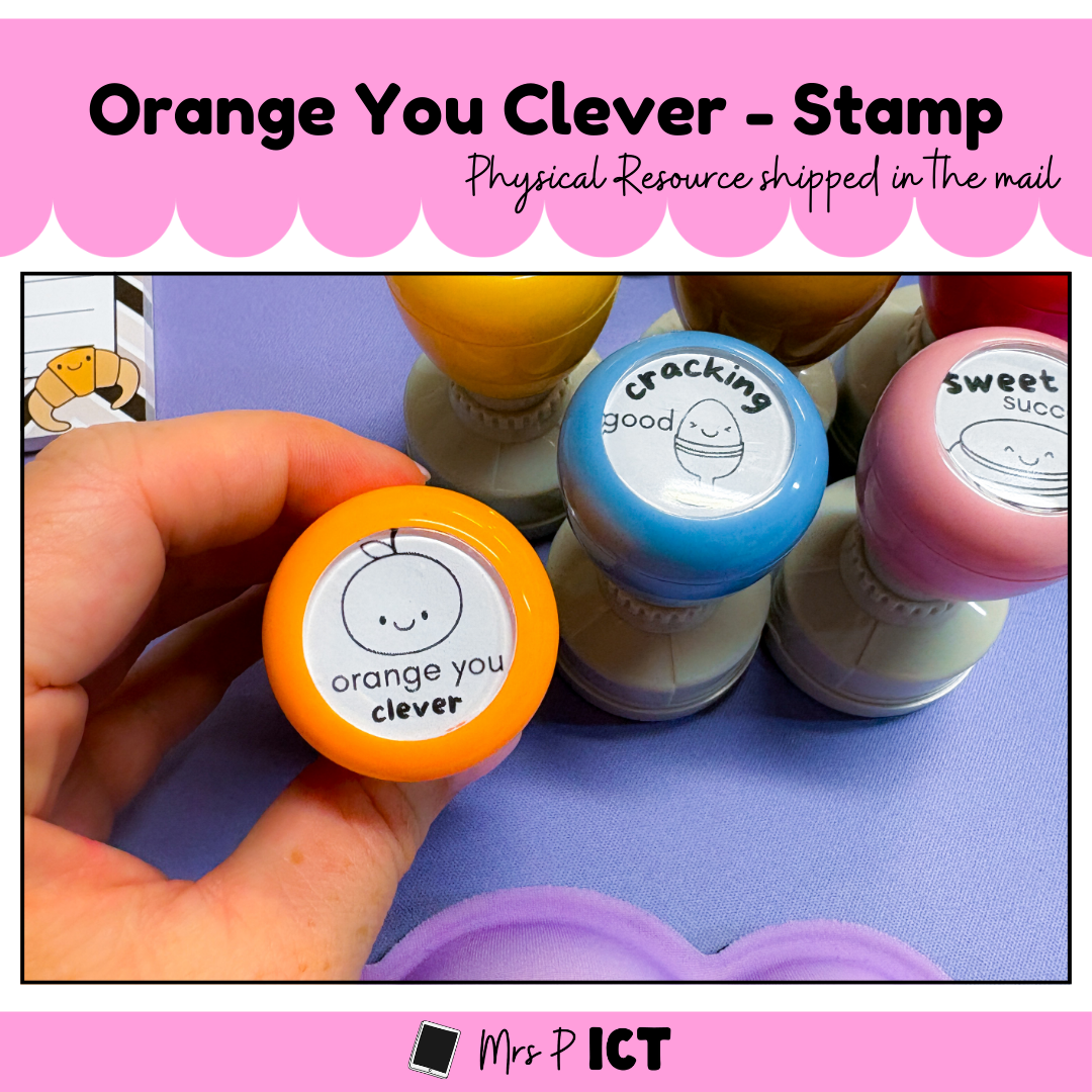 Orange you clever stamp