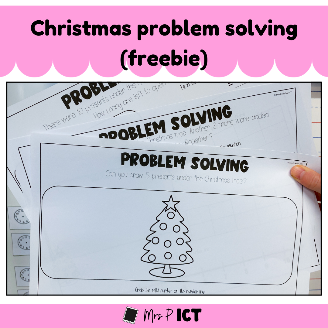 Christmas problem solving (freebie)