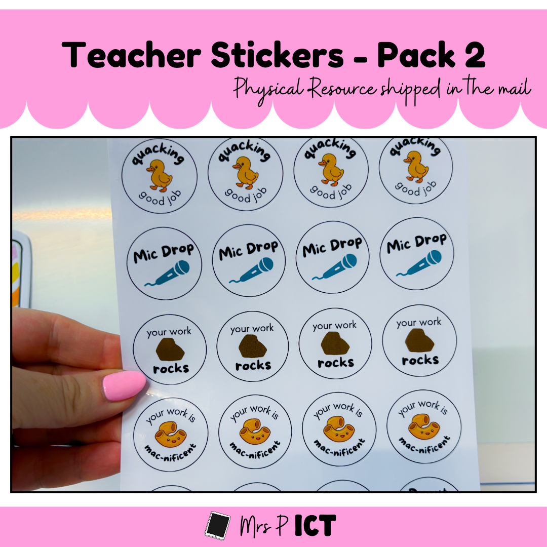 Teacher Stickers - Pack 2