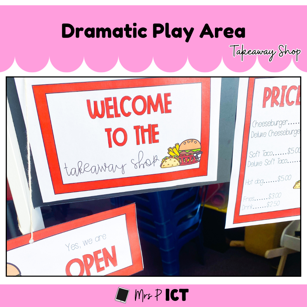 Dramatic Play Area - Takeaway Shop