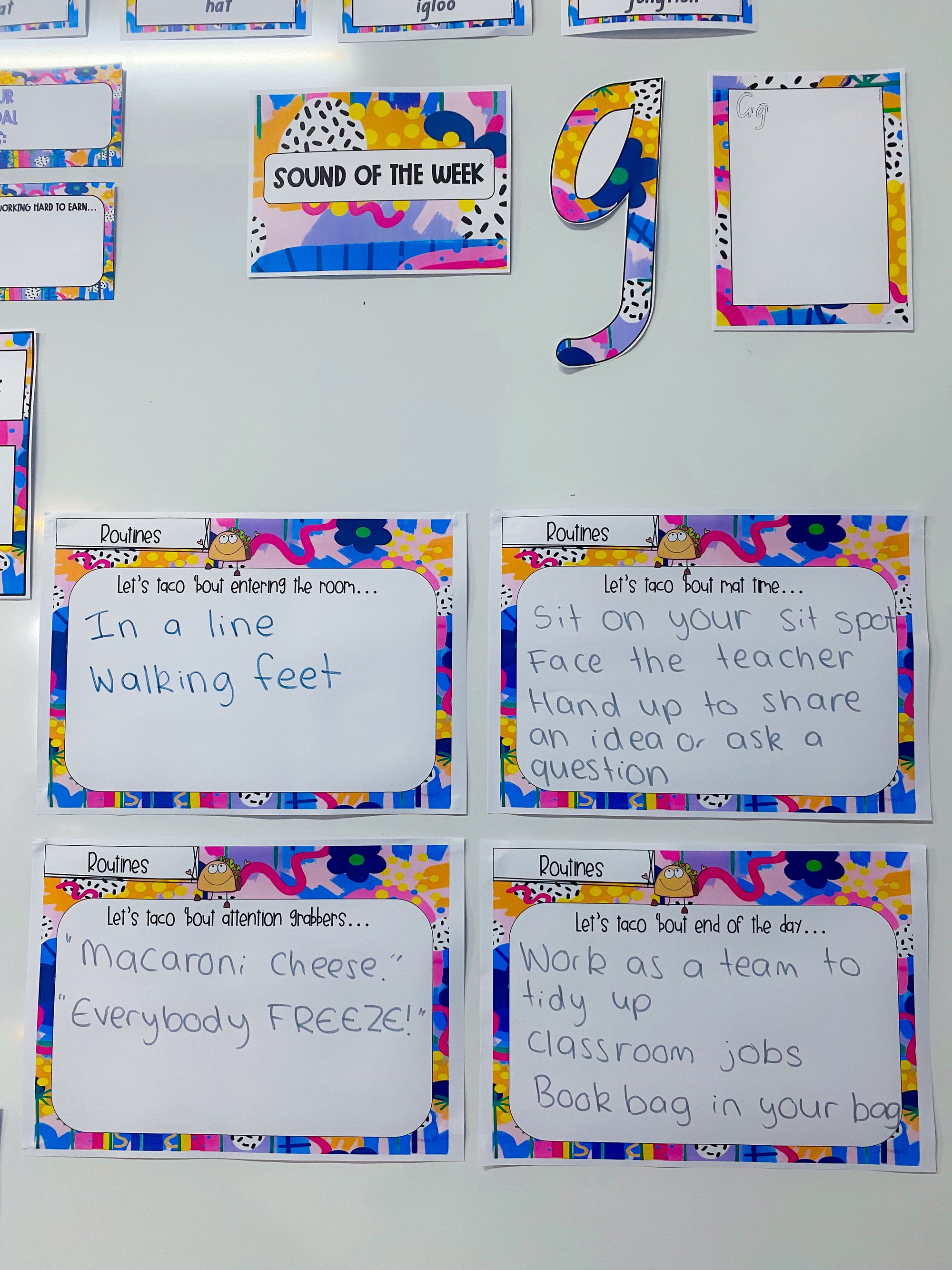 Let's taco 'bout routines and expectations (Rainbow of Hope)