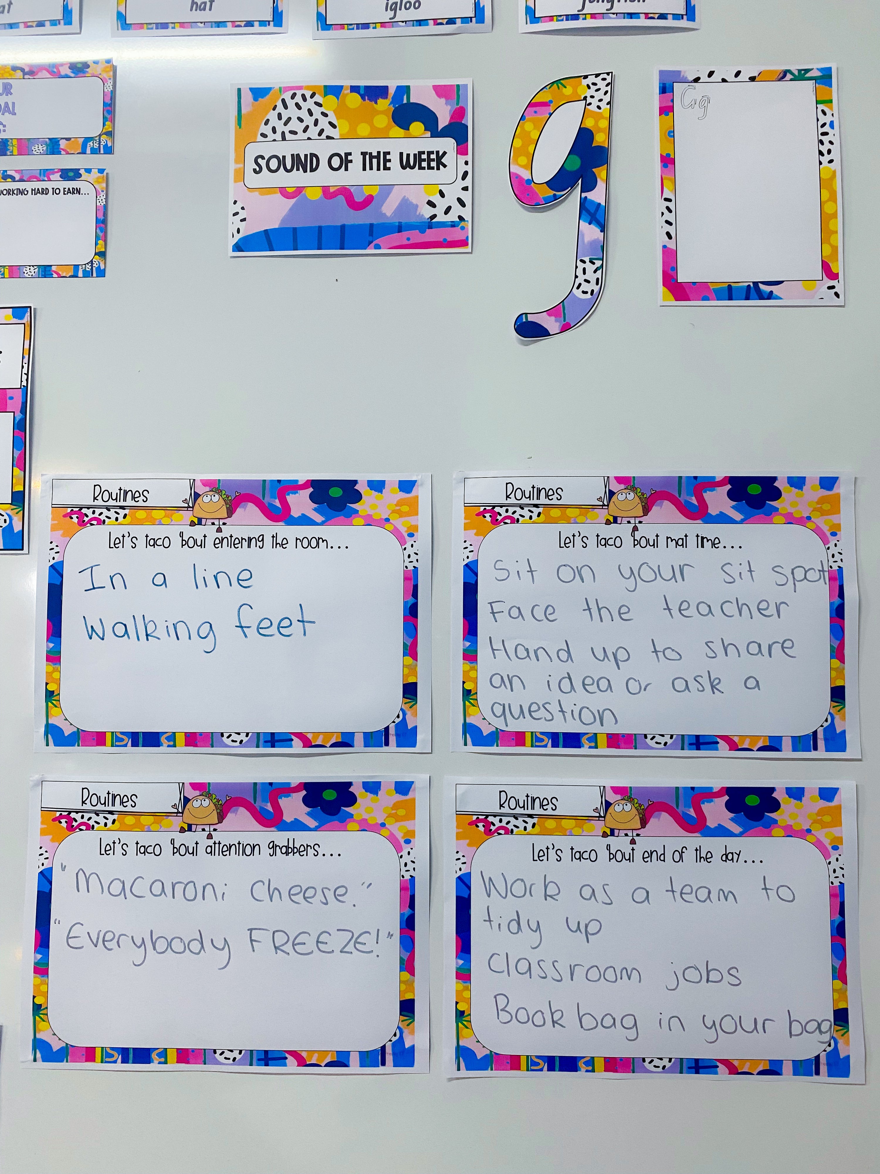 Let's taco 'bout routines and expectations (Rainbow of Hope)