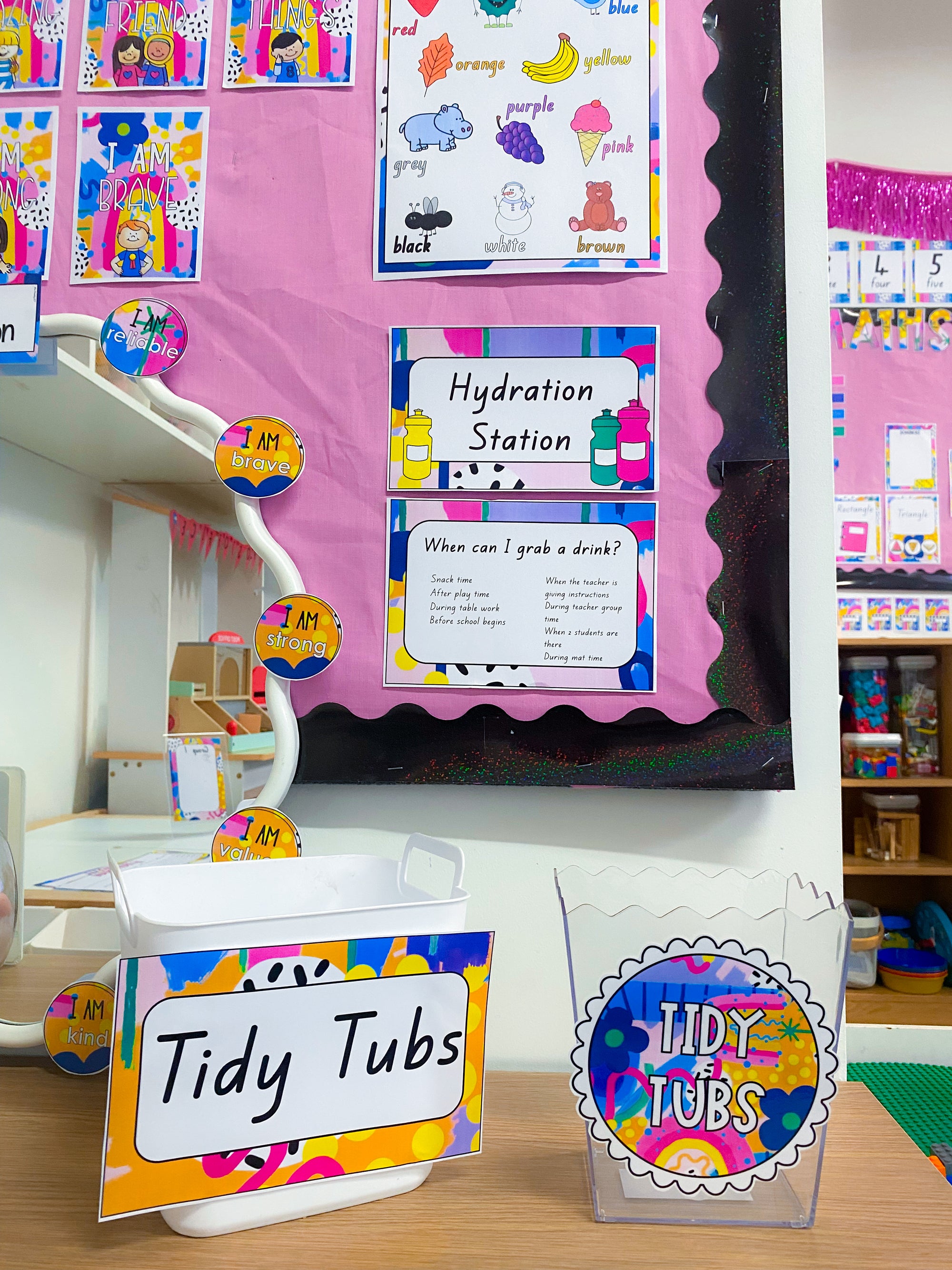 Tidy Tub labels freebie (Rainbow of Hope)