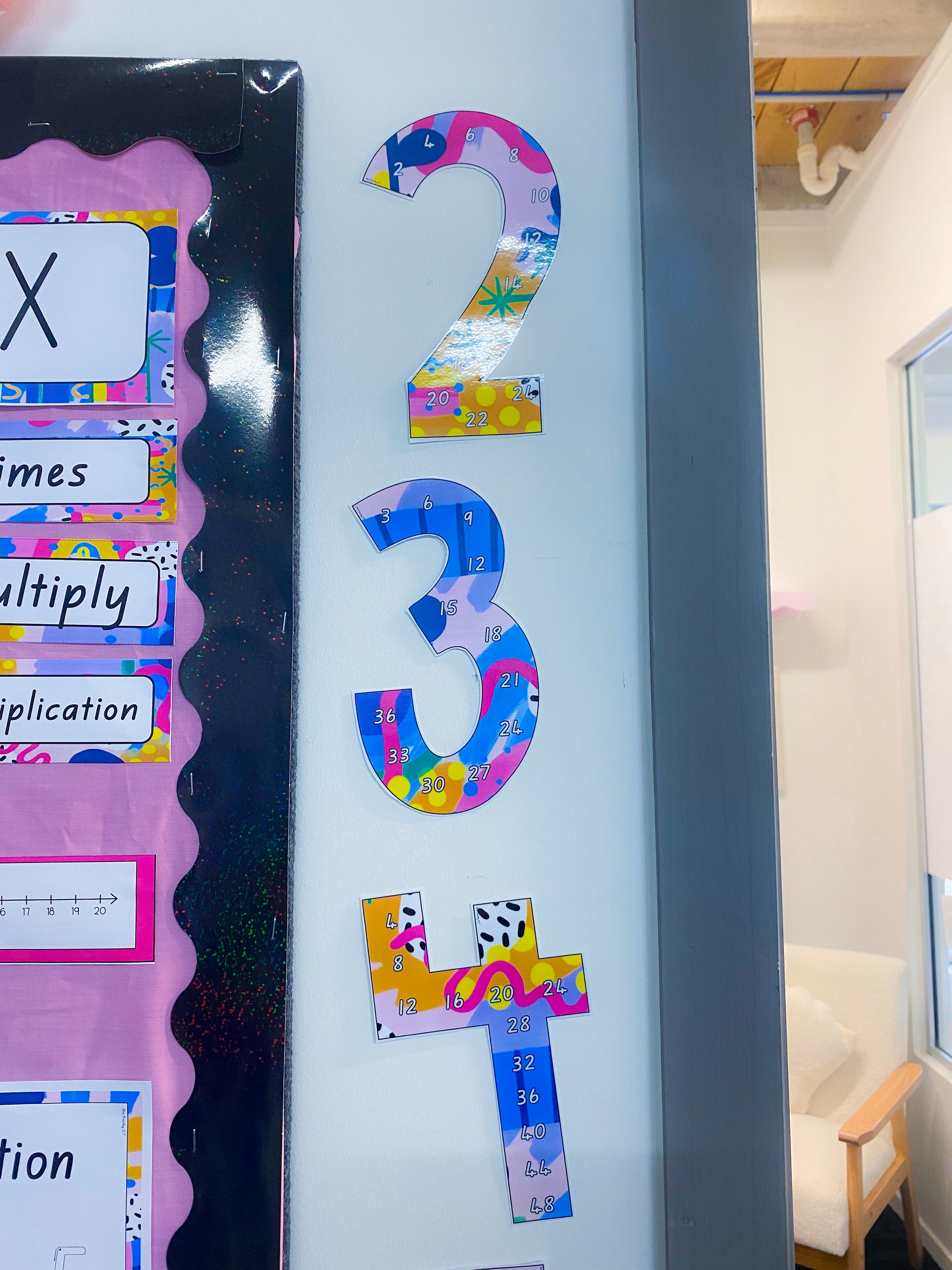 Skip counting multiples (Rainbow of hope)