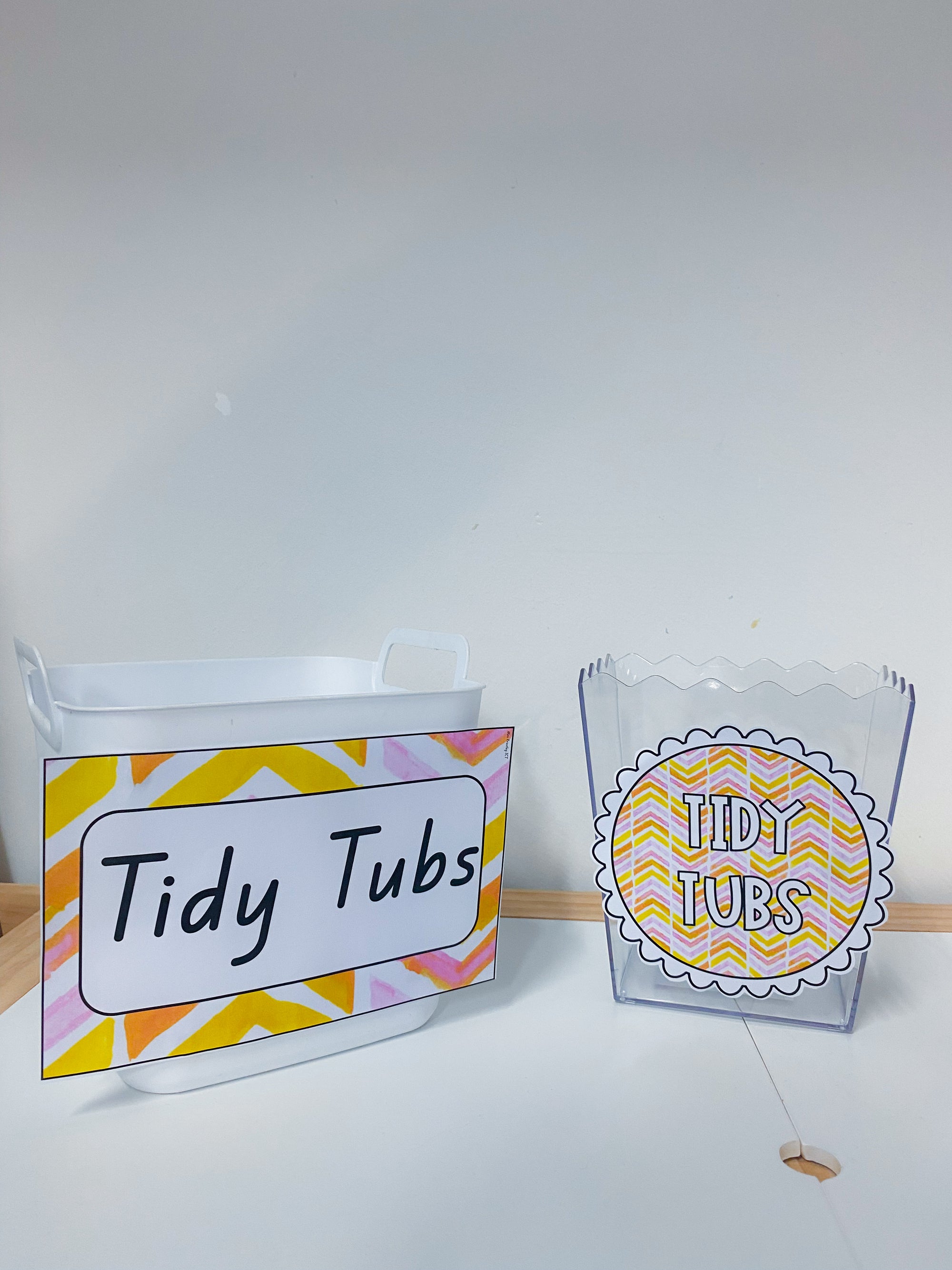 Tidy Tub labels freebie (Summer Sherbet)