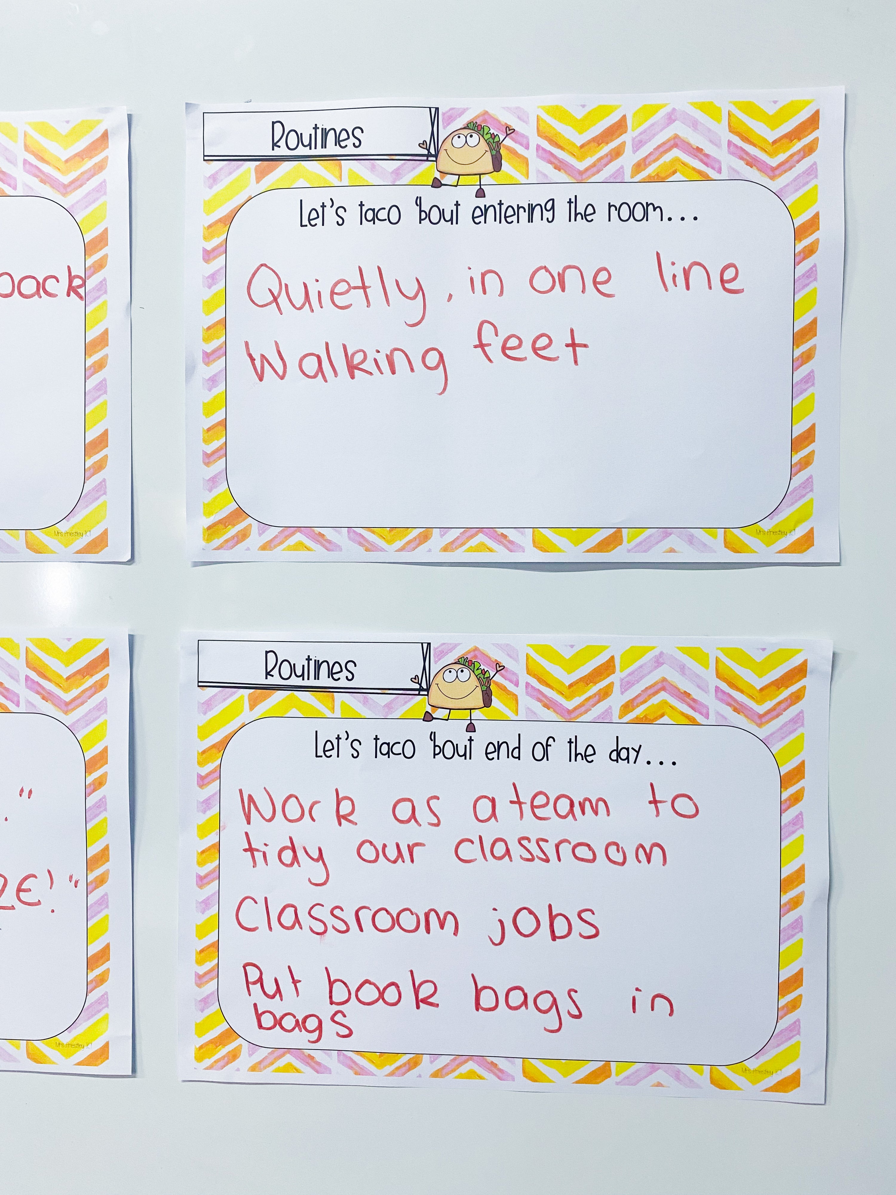 Let's taco 'bout routines and expectations (Summer Sherbet)