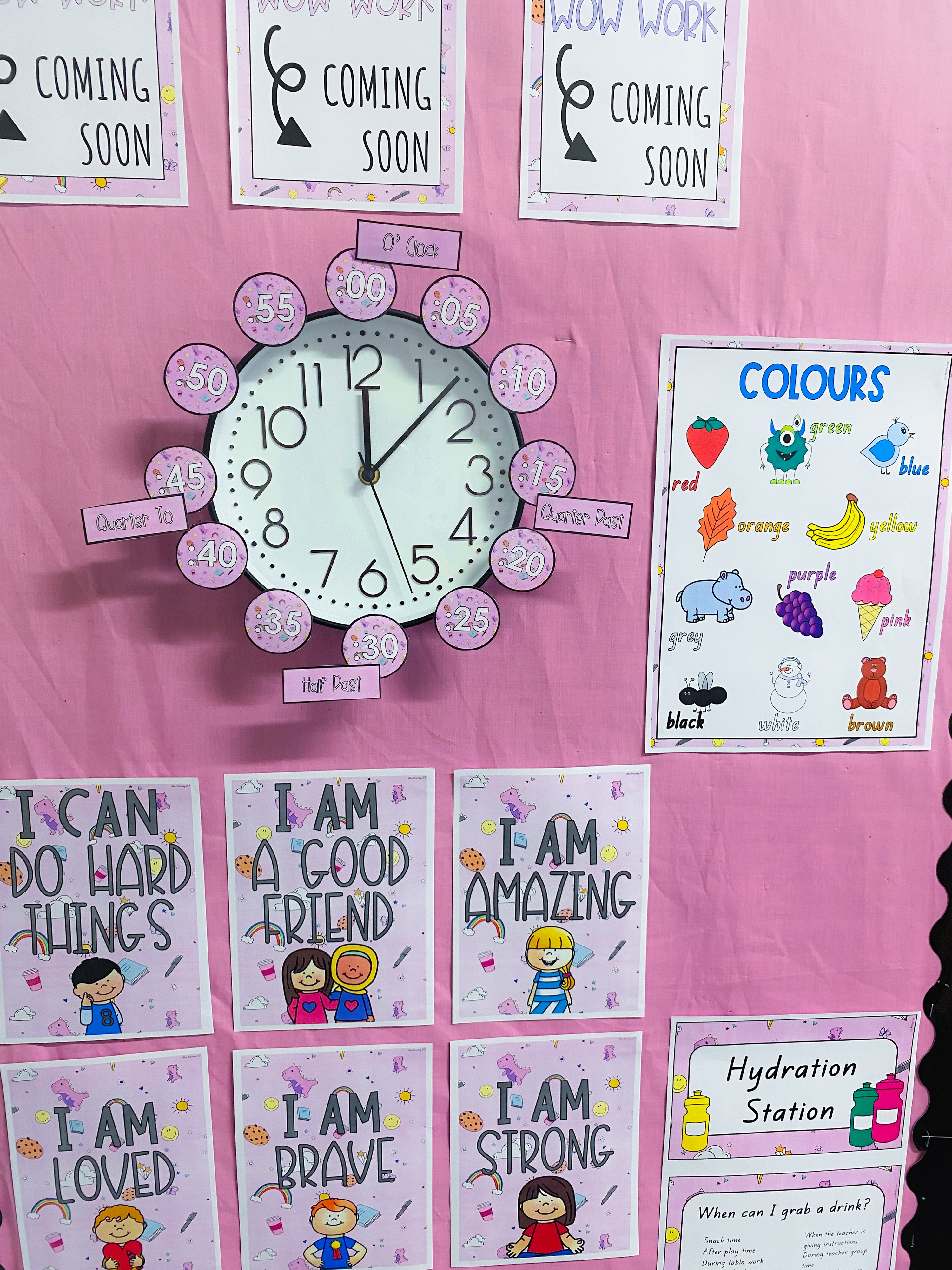 Clock number freebie (Purple Fun)