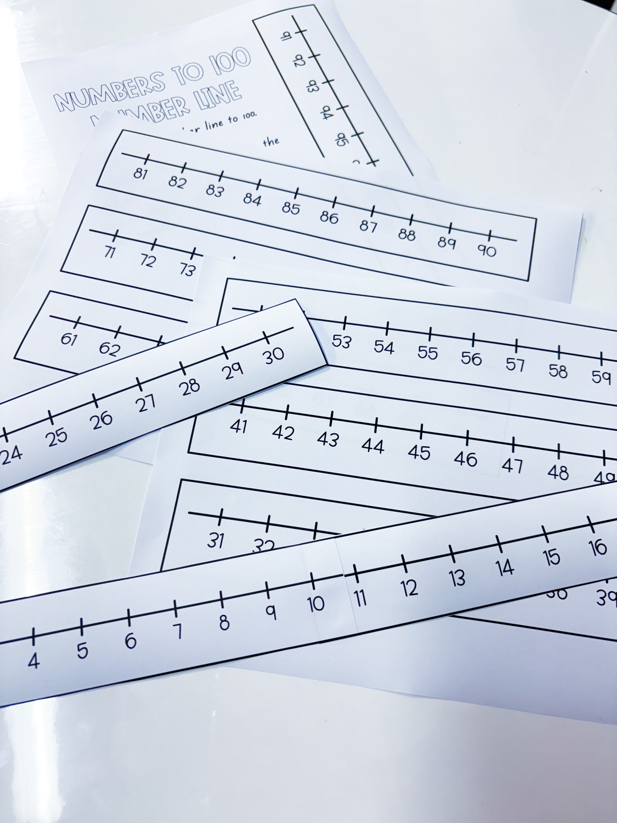 Number line freebie