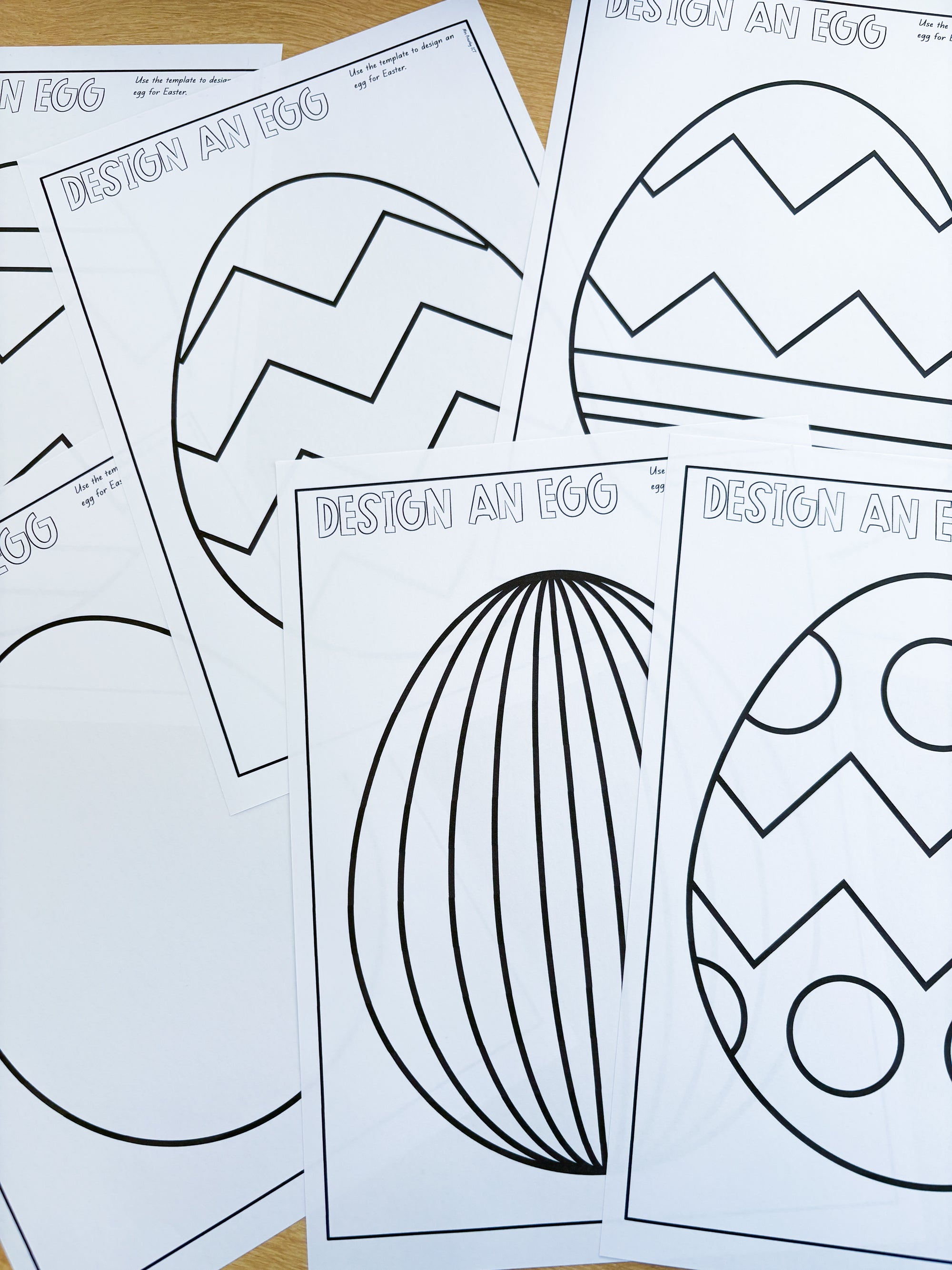 Design a easter egg templates