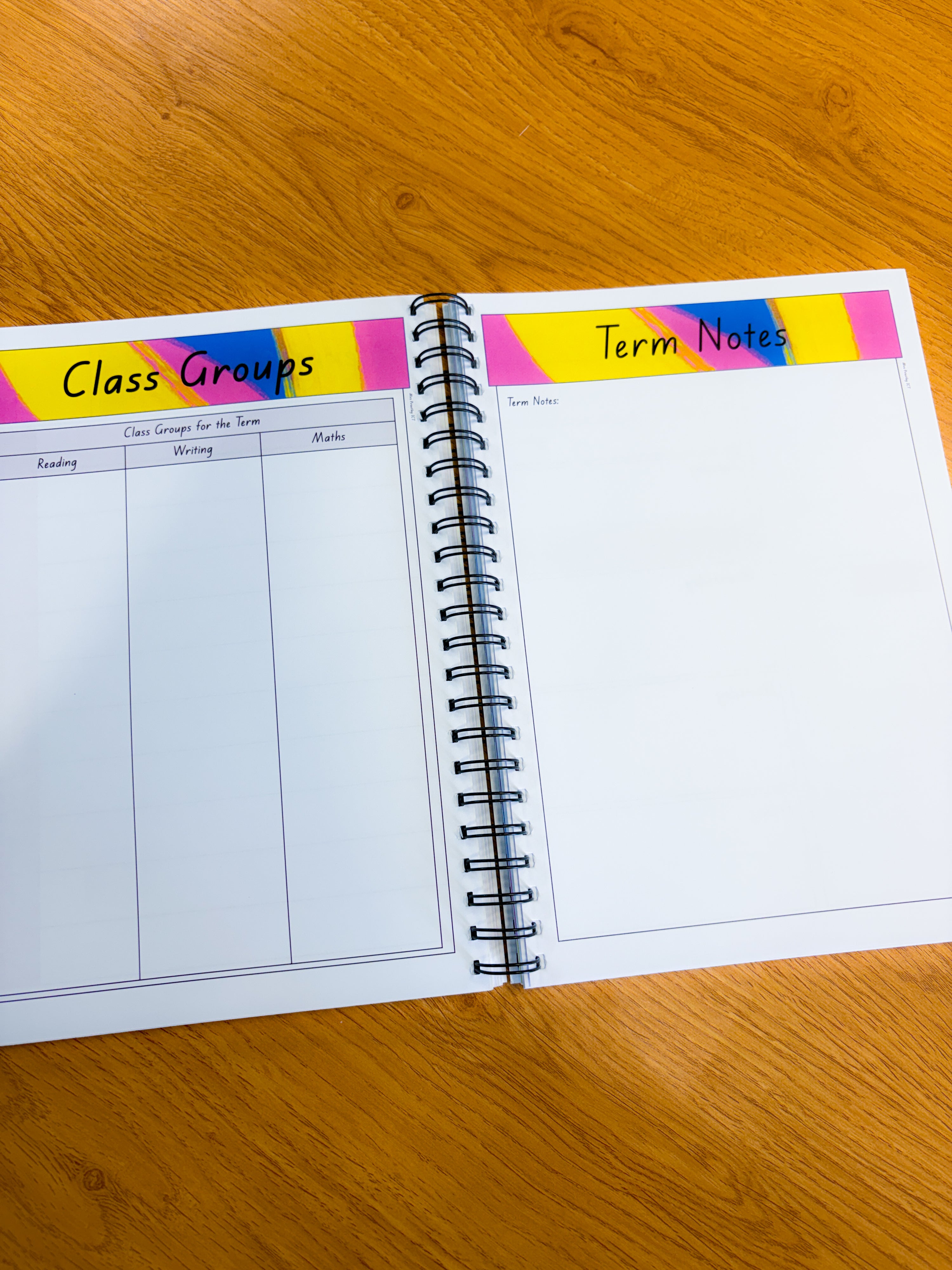 Neon Vibes Teaching Planner