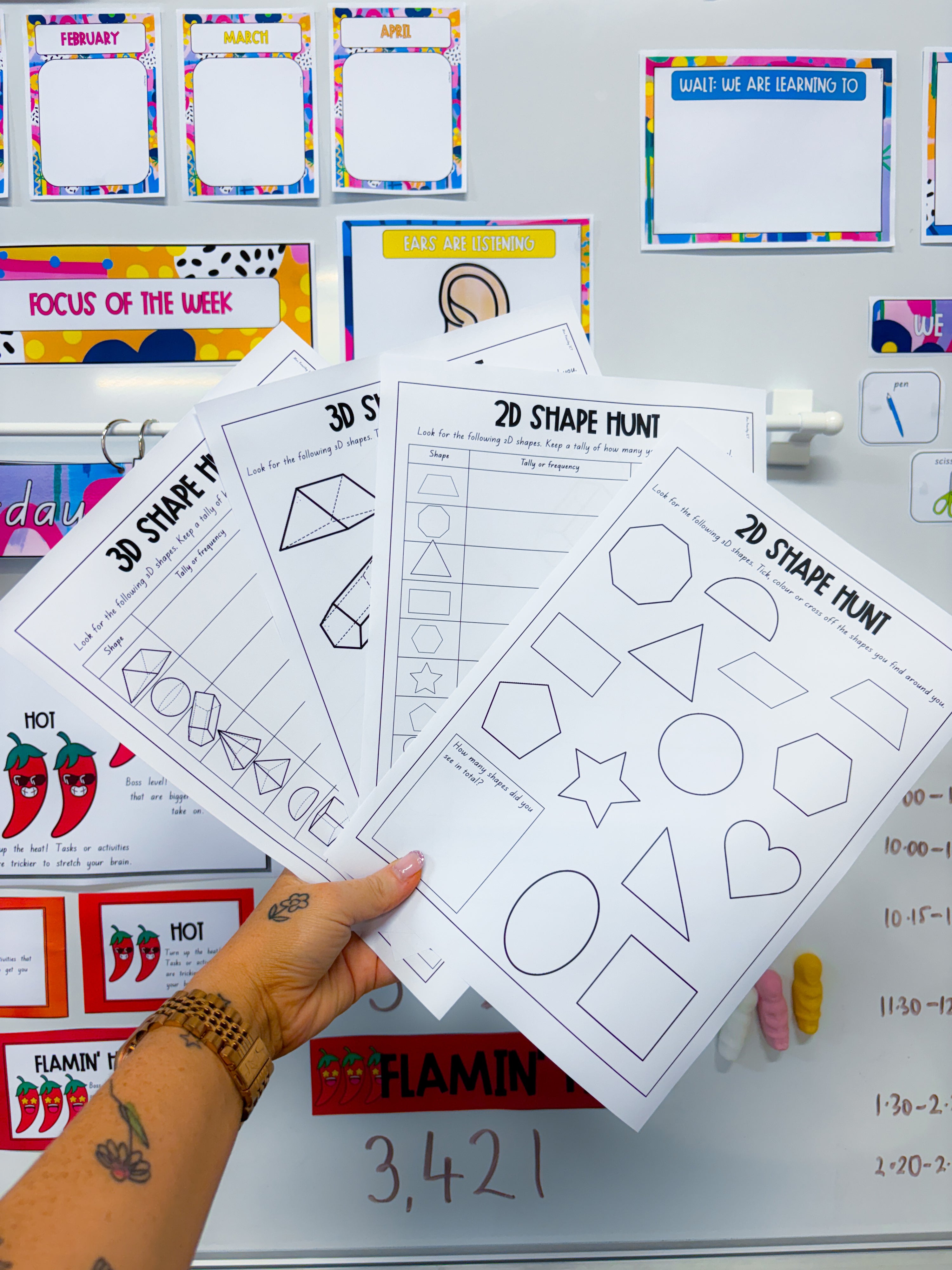 2D and 3D Shape Hunt