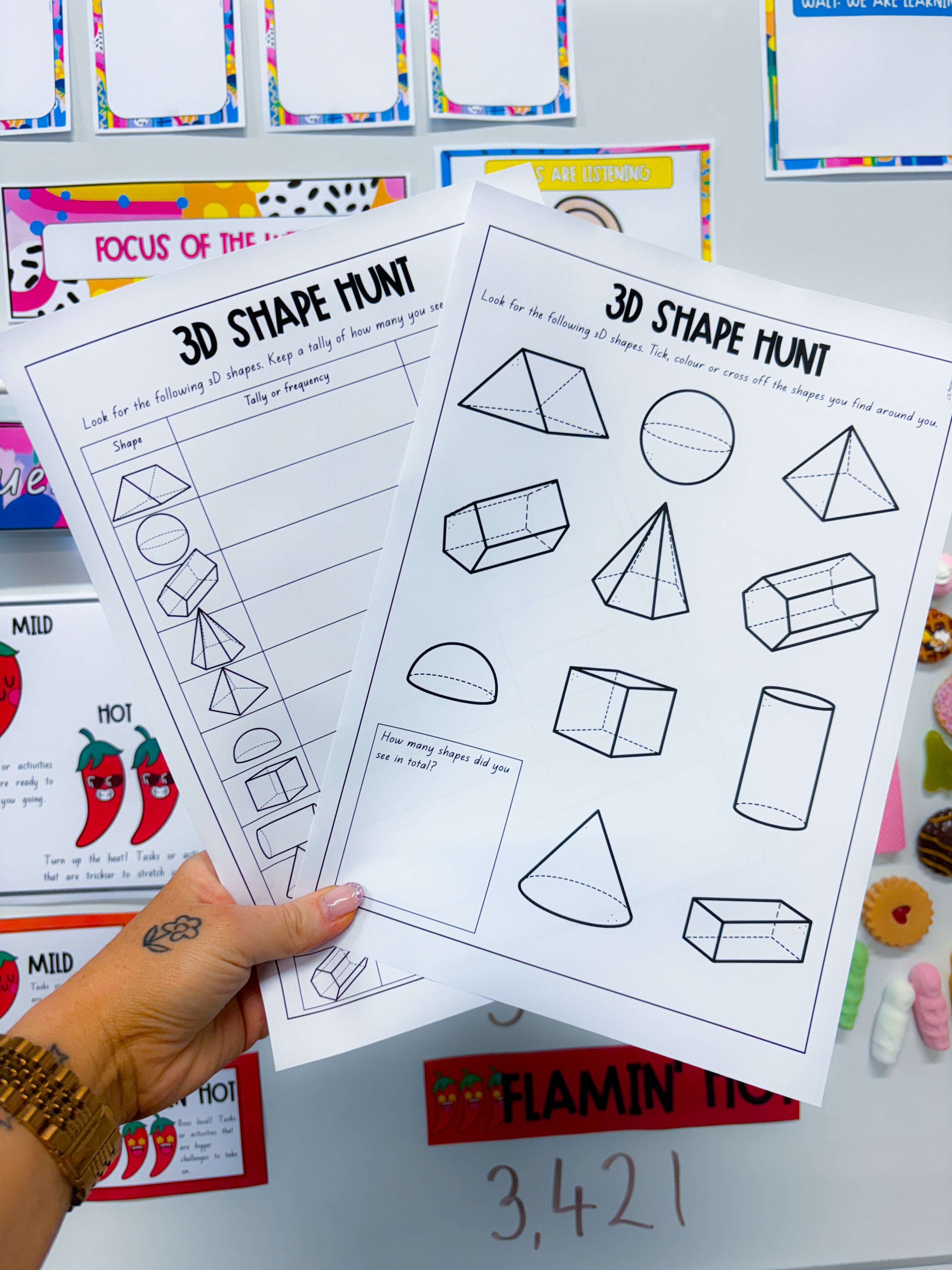 2D and 3D Shape Hunt