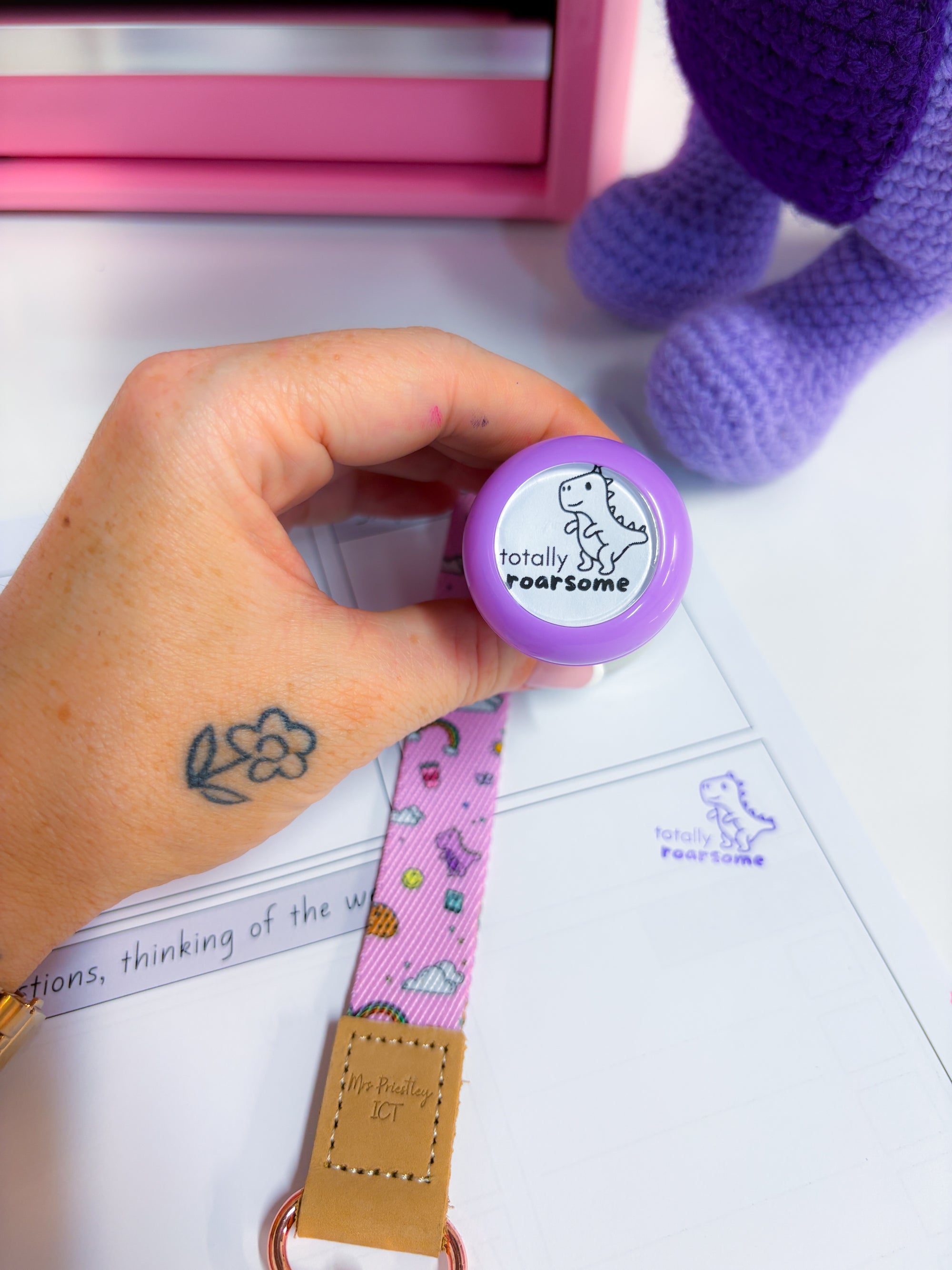 Totally Roarsome stamp