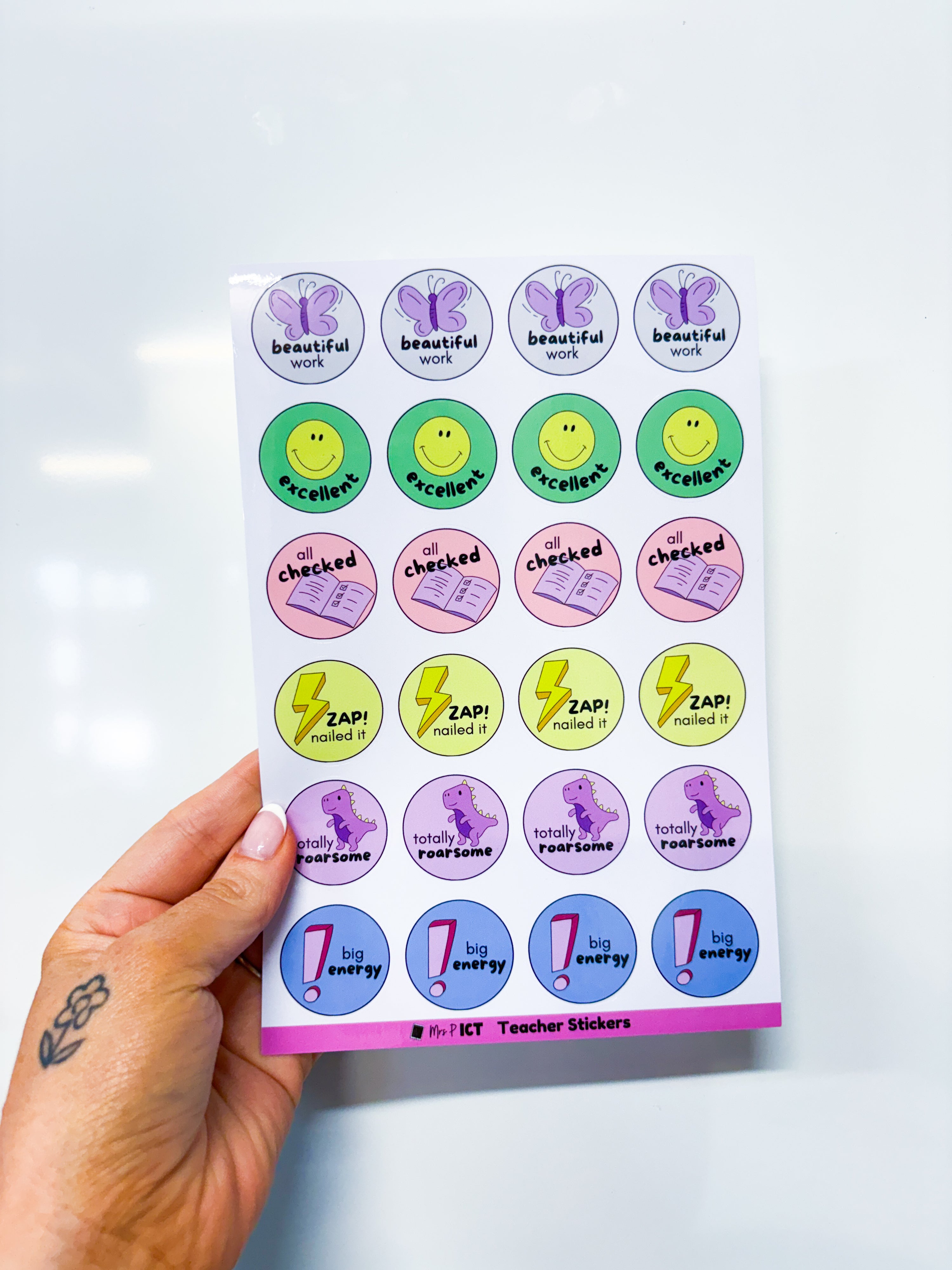 Teacher Stickers - Pack 4