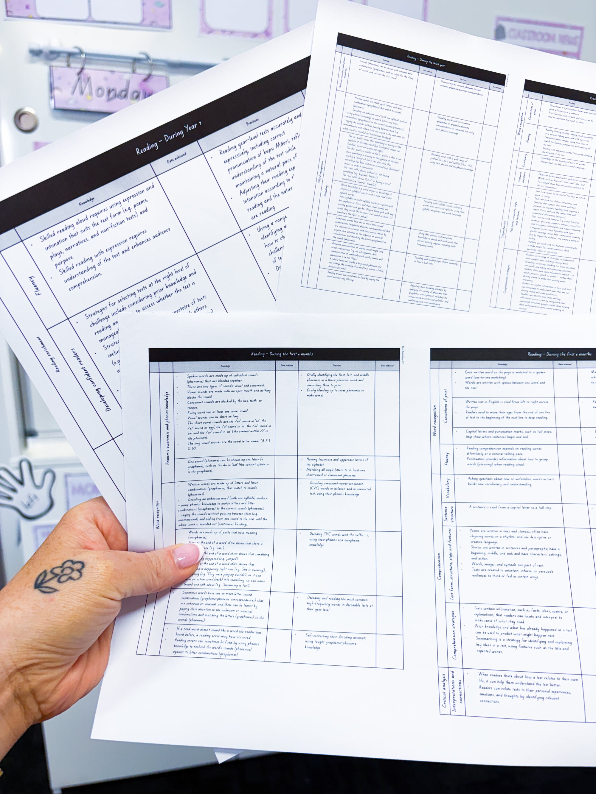 English Progression Steps (Reading)