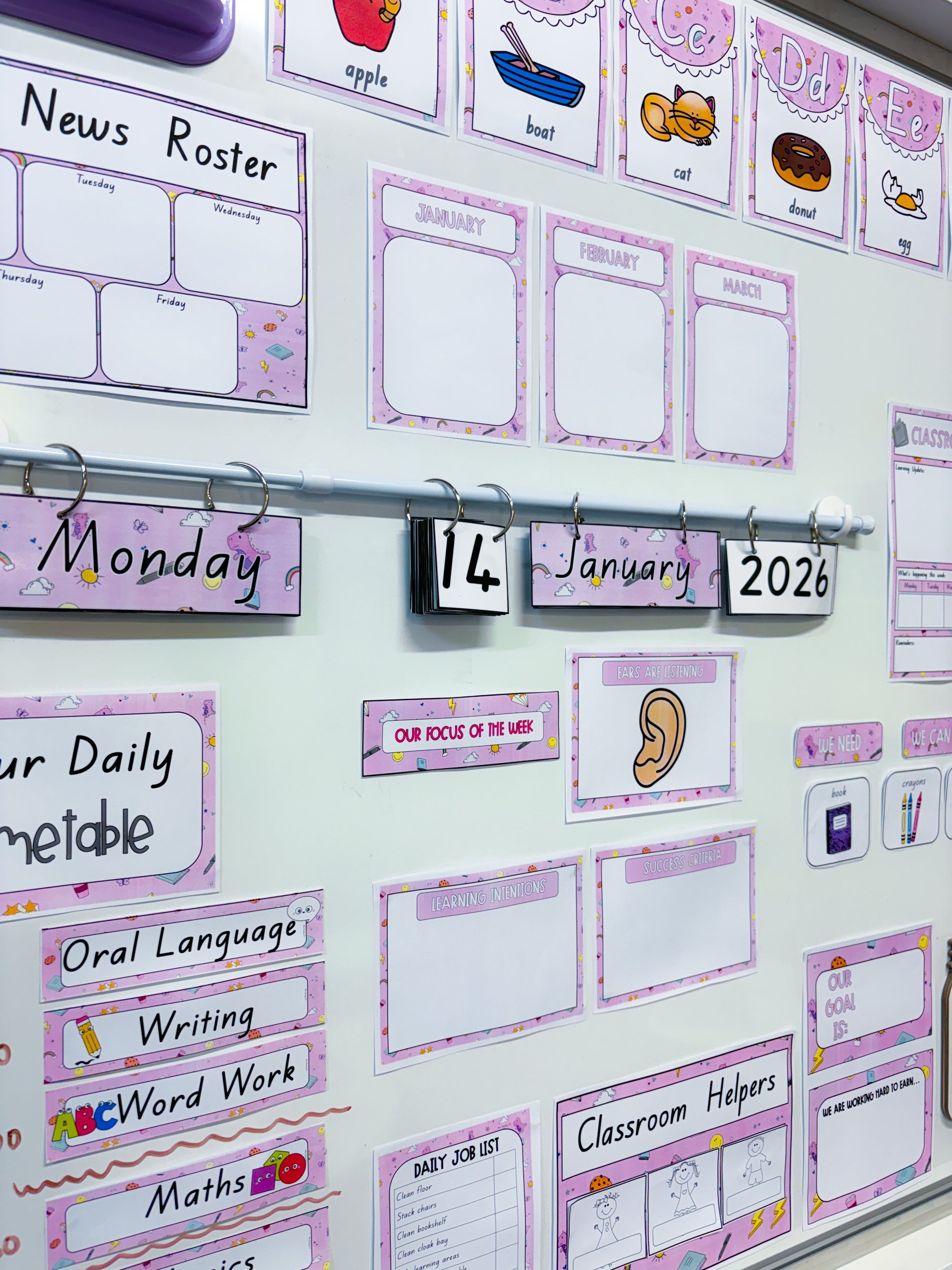 Flip Calendar and Bar