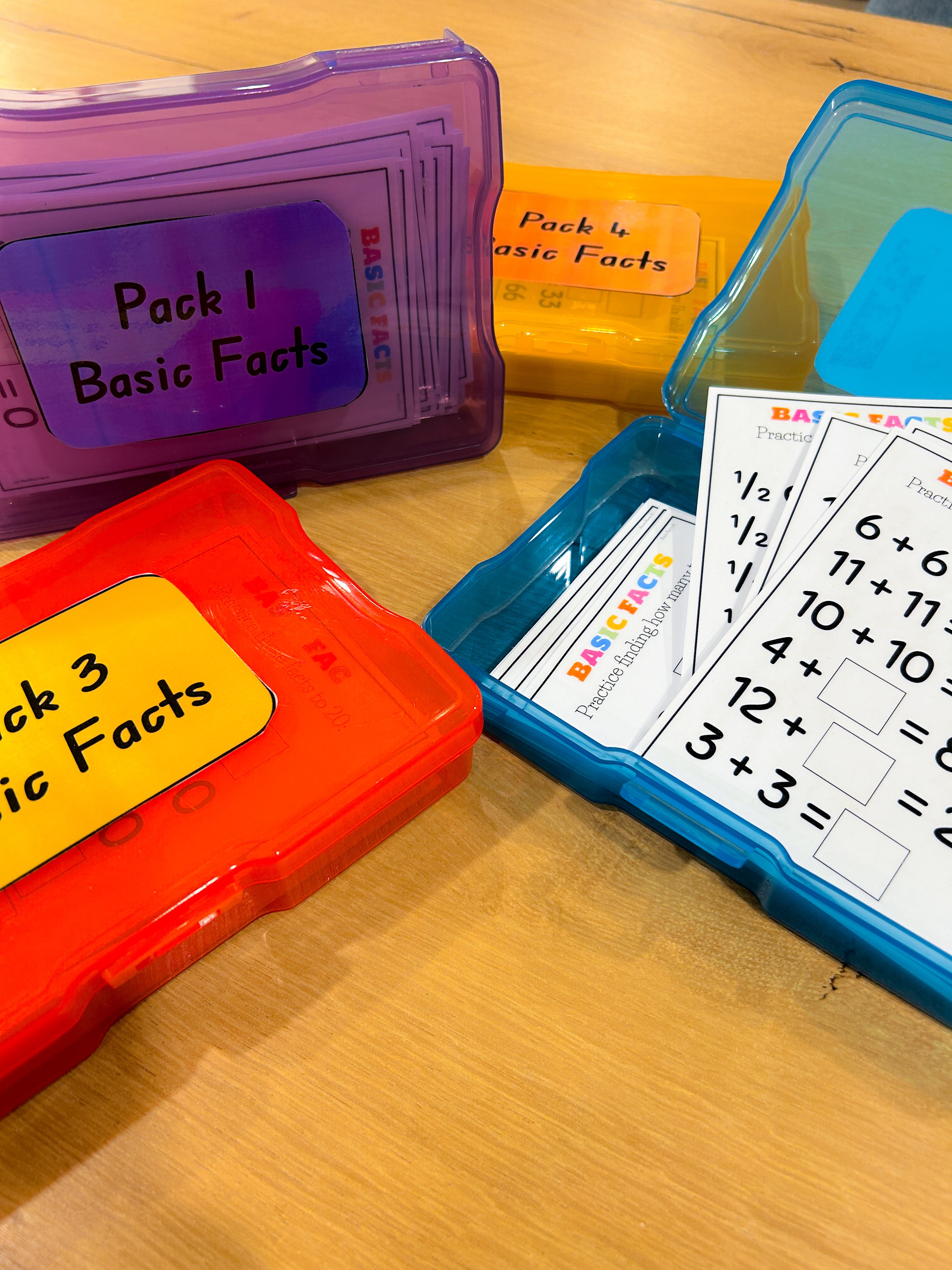 Basic Facts Task Cards