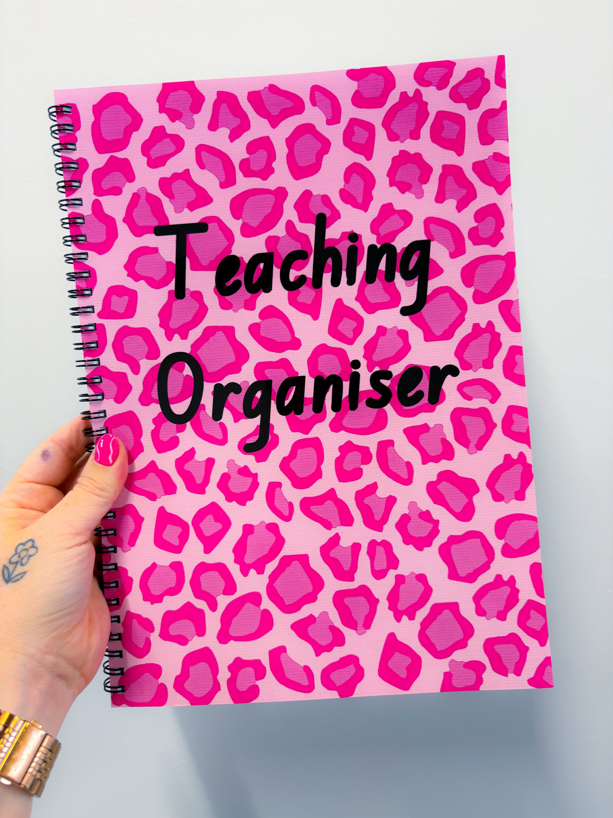 Pink Leopard Teaching Organiser