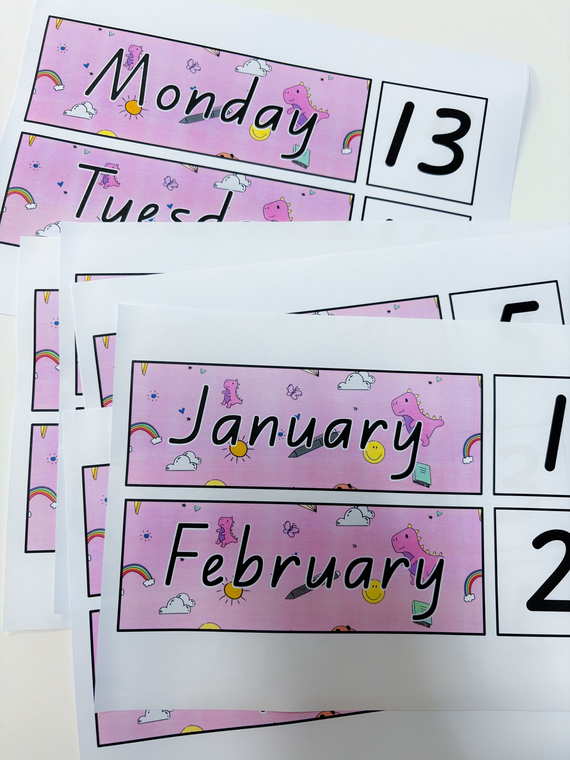 Flip Calendar - Purple Fun Theme