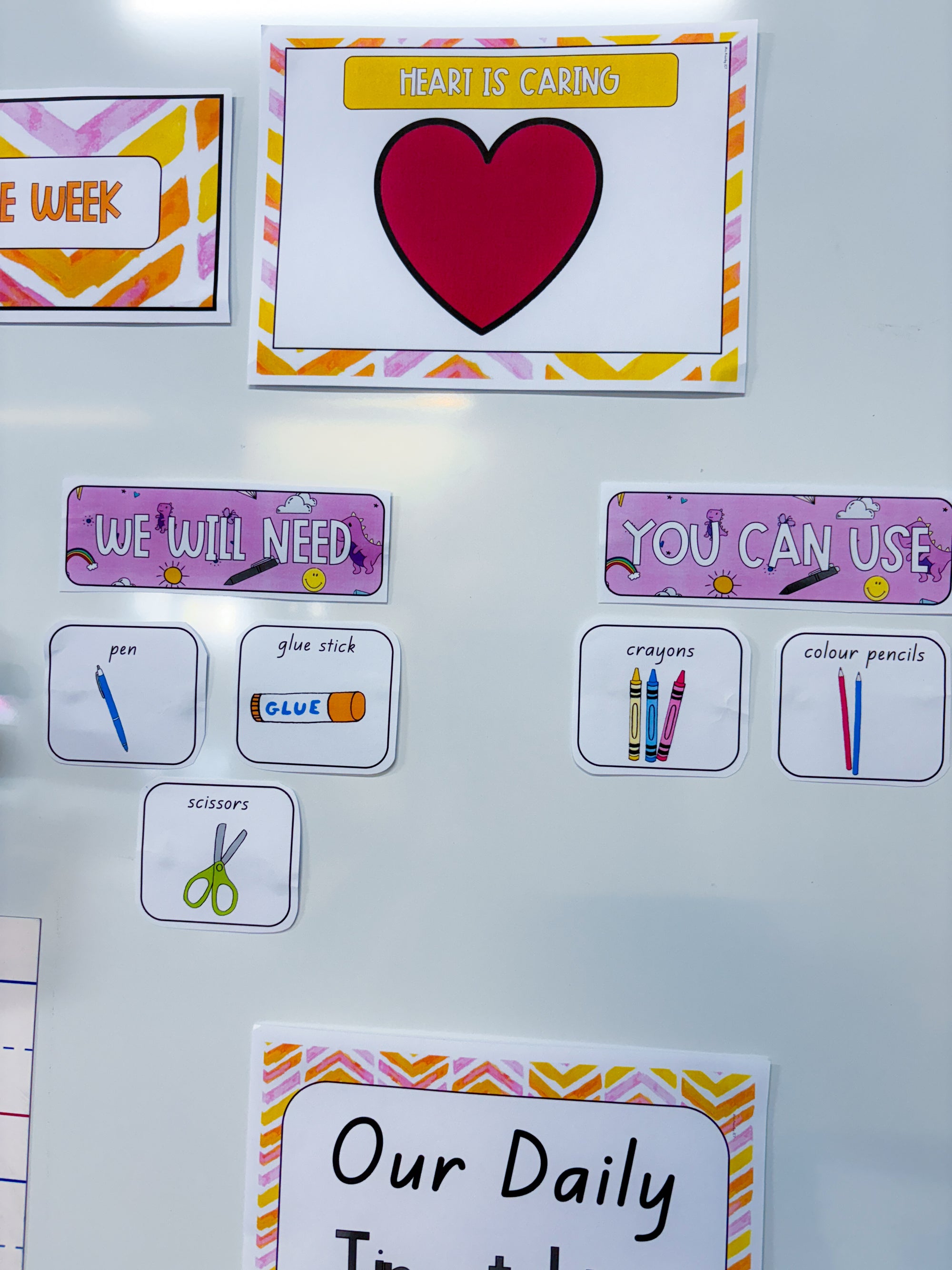 Classroom Organisation - Purple Fun Theme