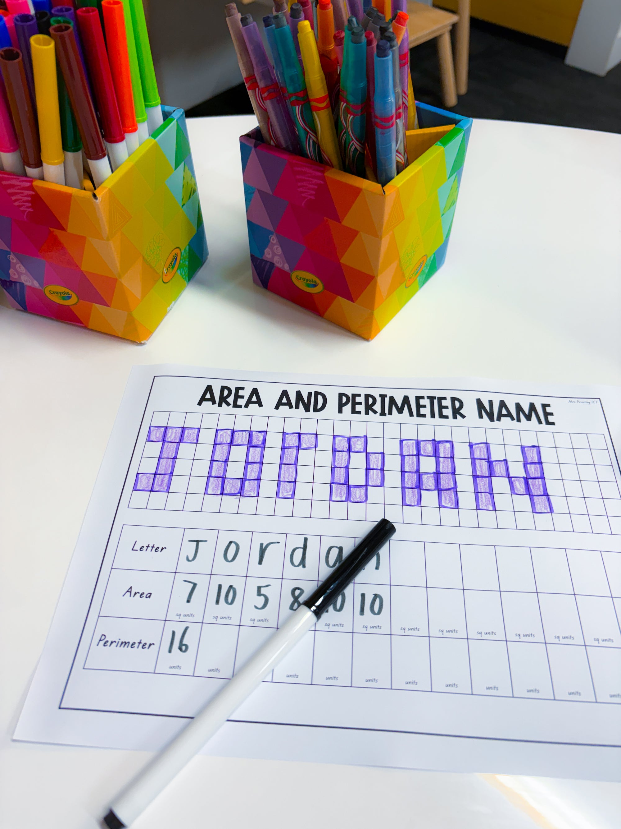 Area and Perimeter Name