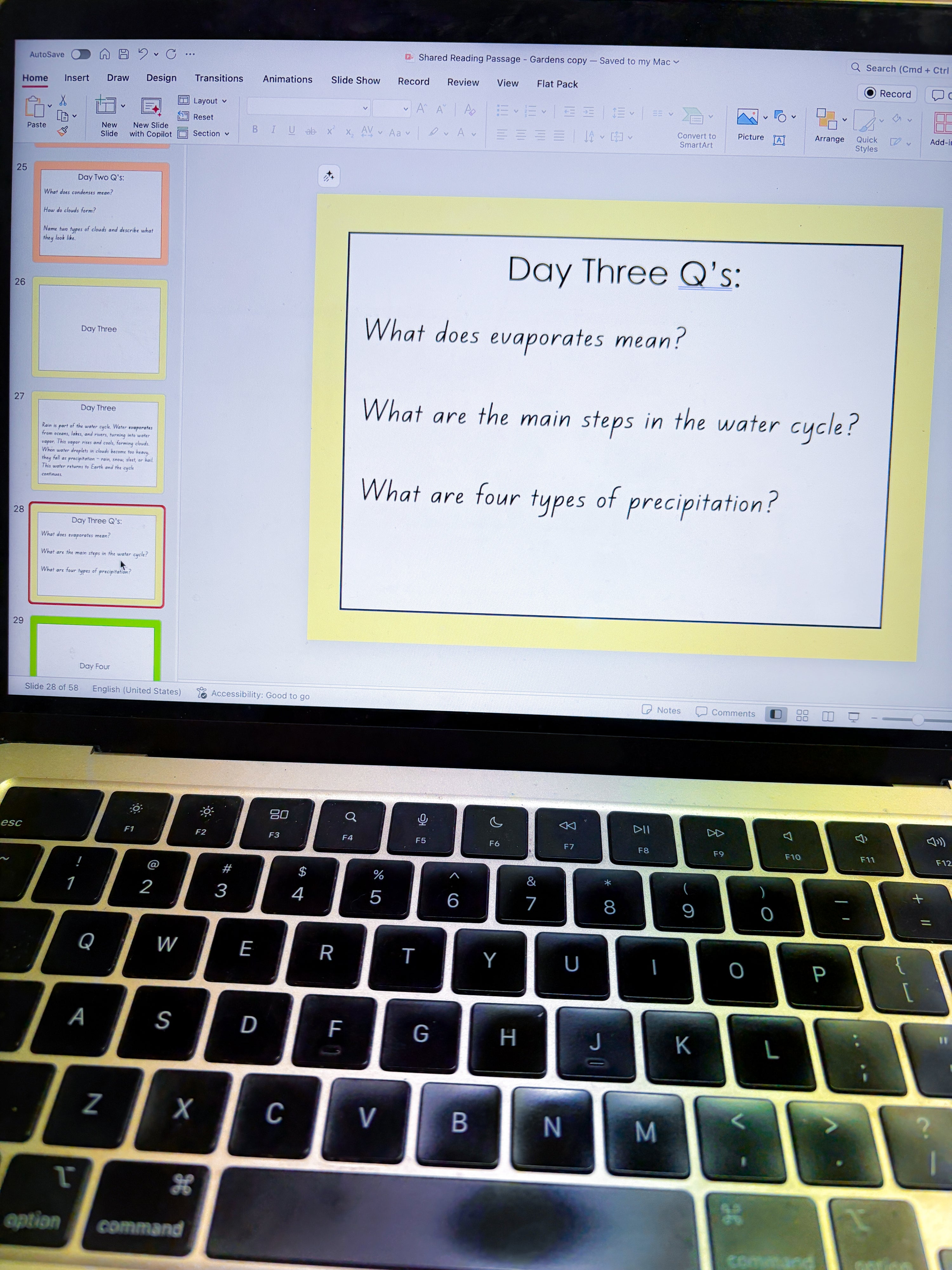 Shared Reading Themed Passage - Weather