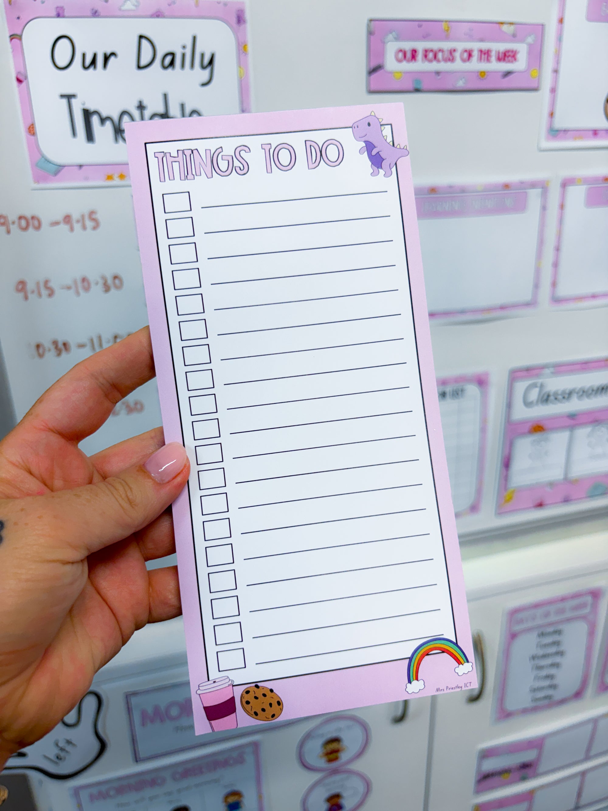 Things to do notepad - Purple Fun