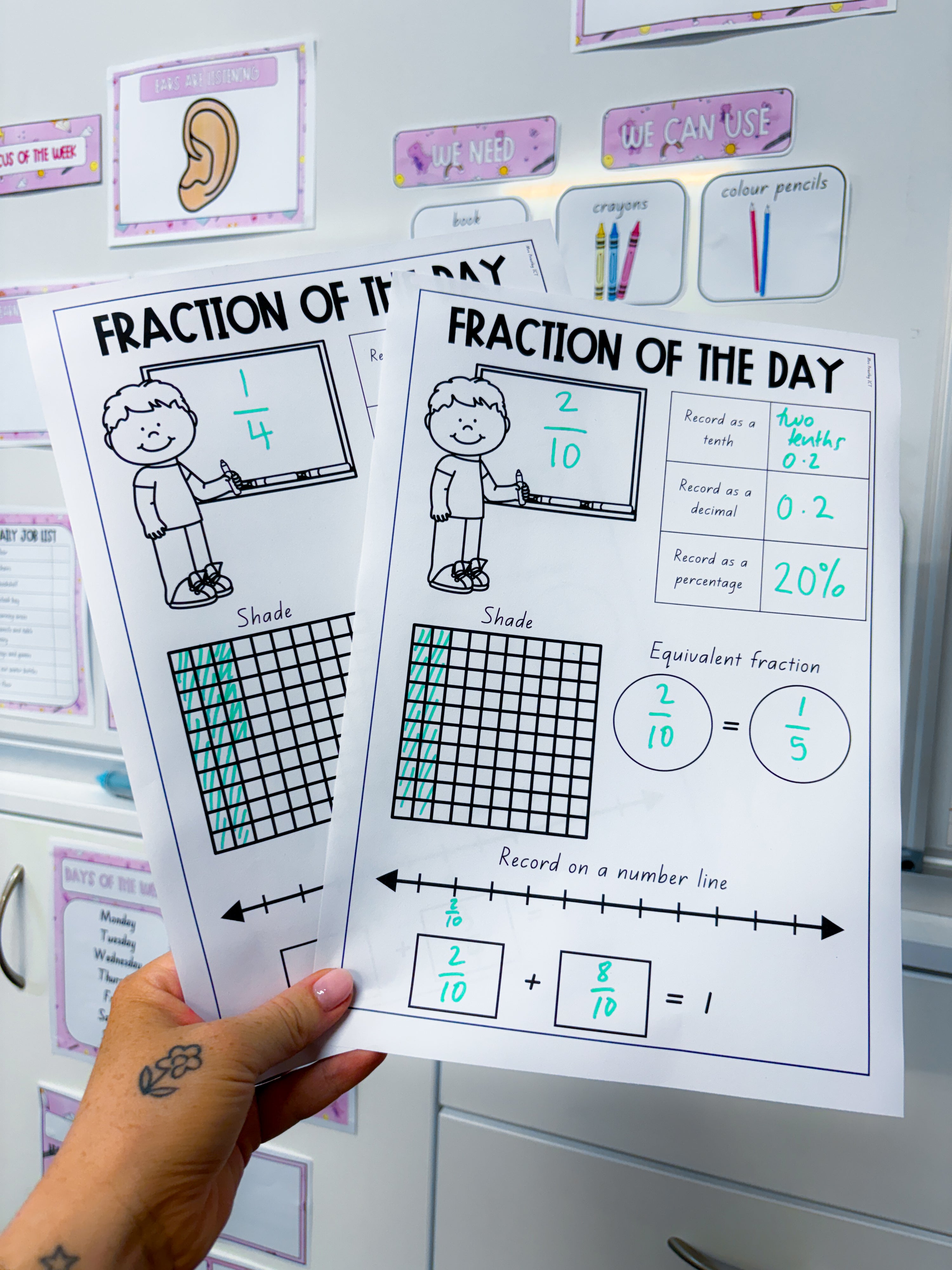 Fraction of the day freebie