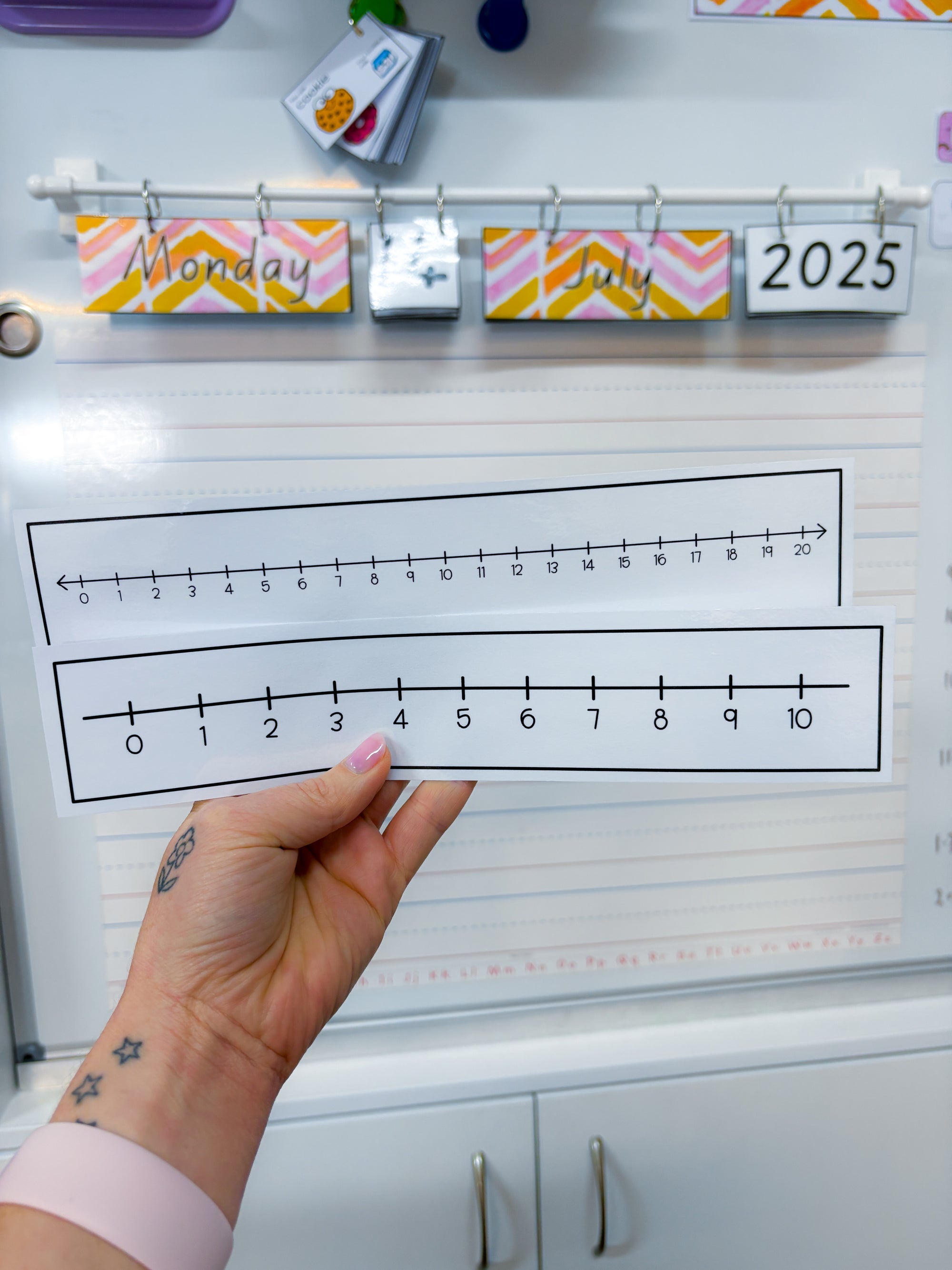 Number lines to 10 and 20
