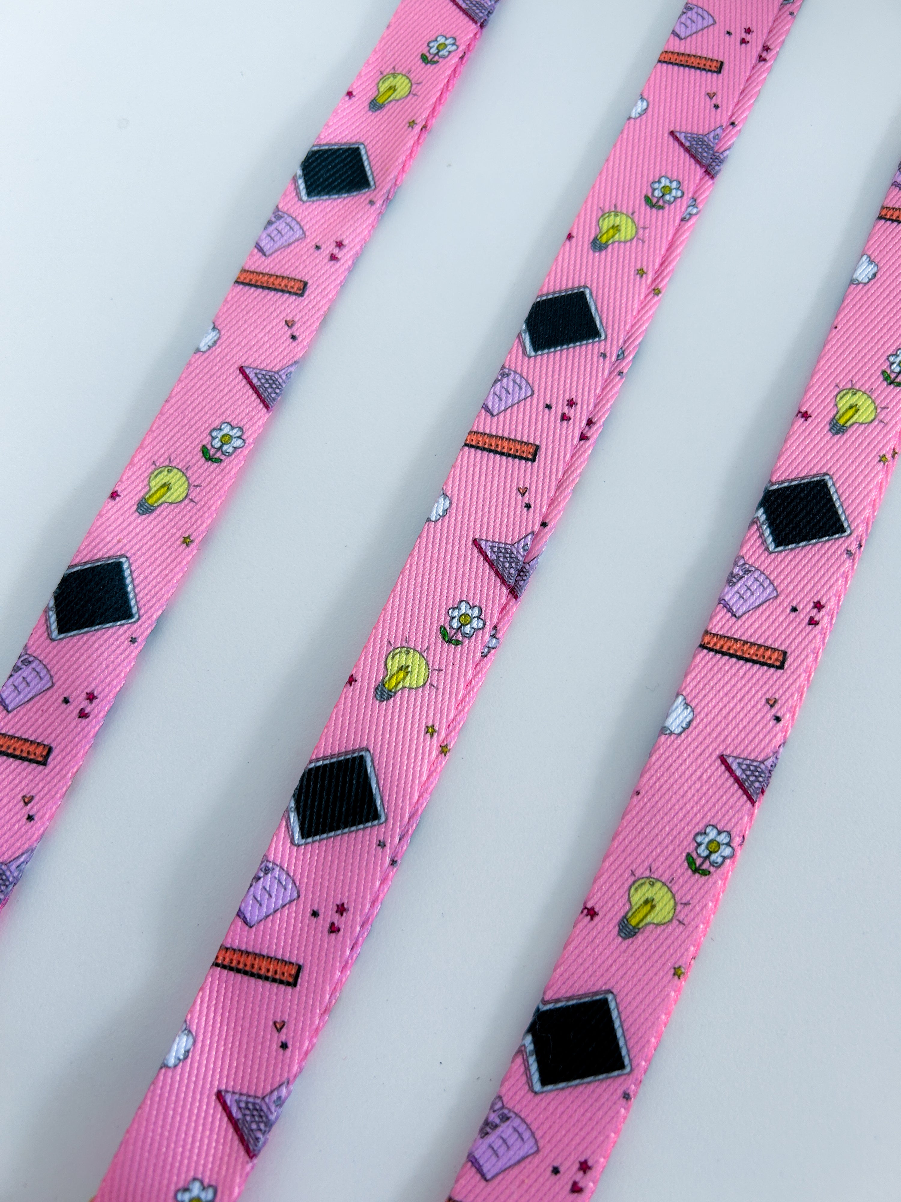 Mrs P ICT Pink Lanyards