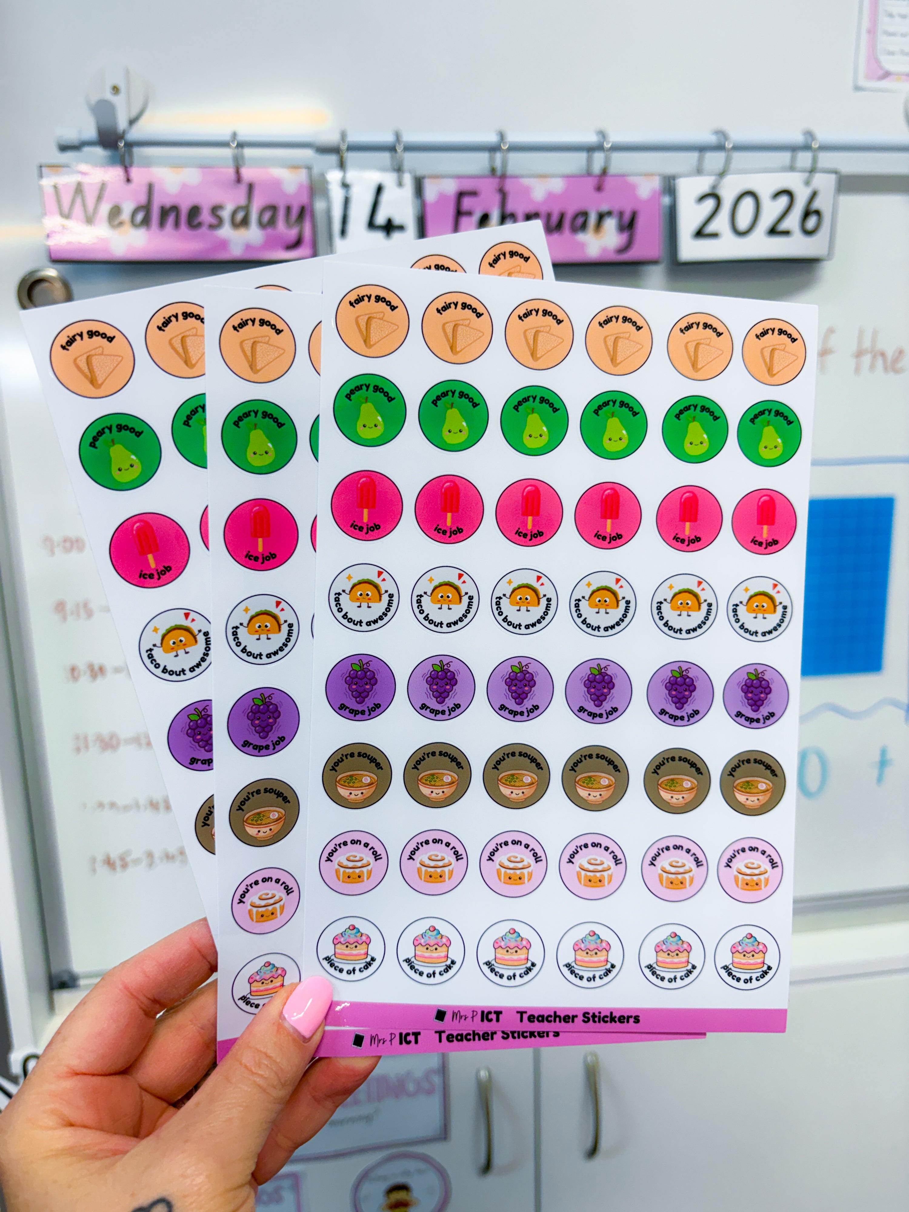 Teacher Stickers - Pack 8