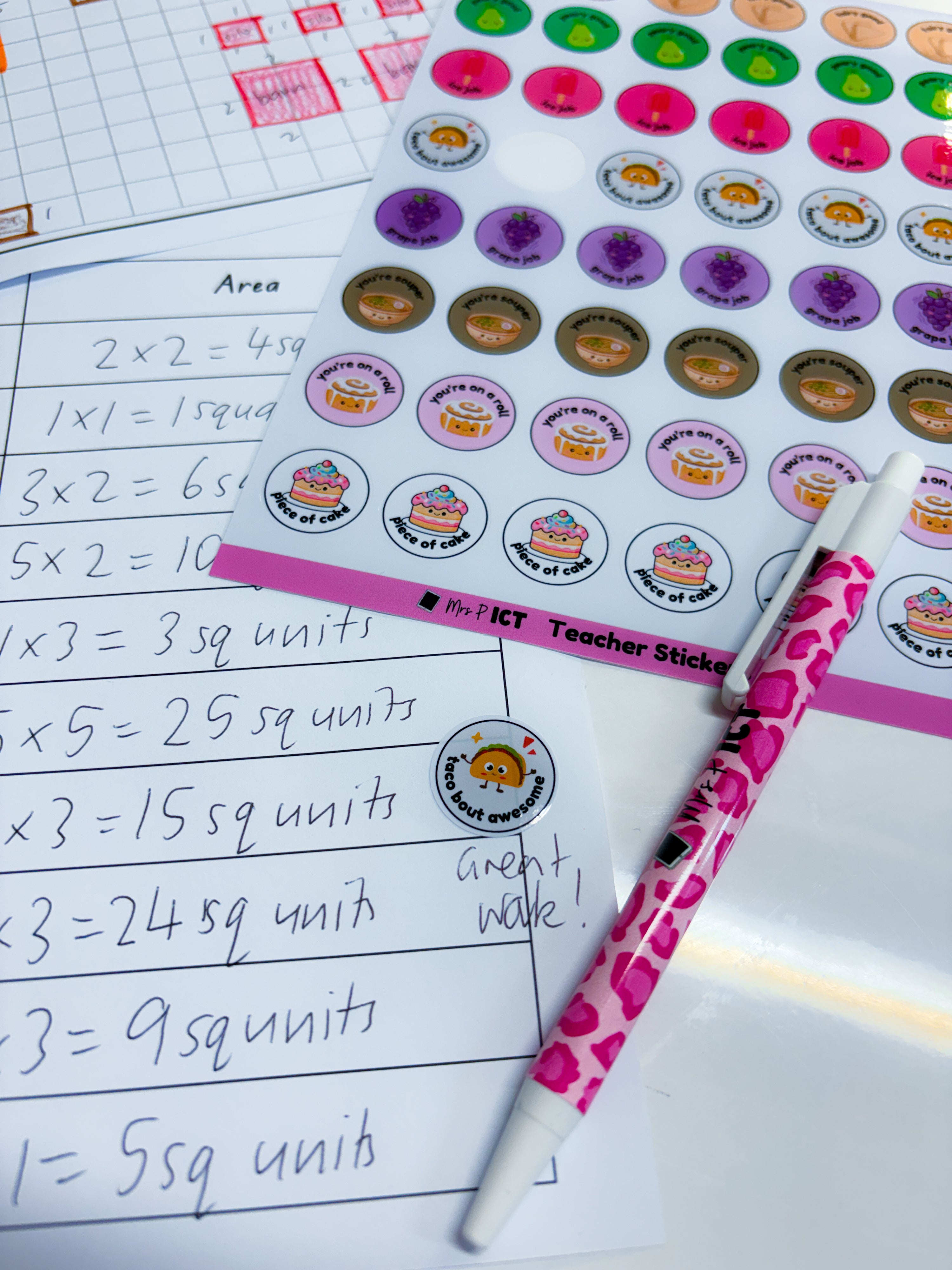Teacher Stickers - Pack 8