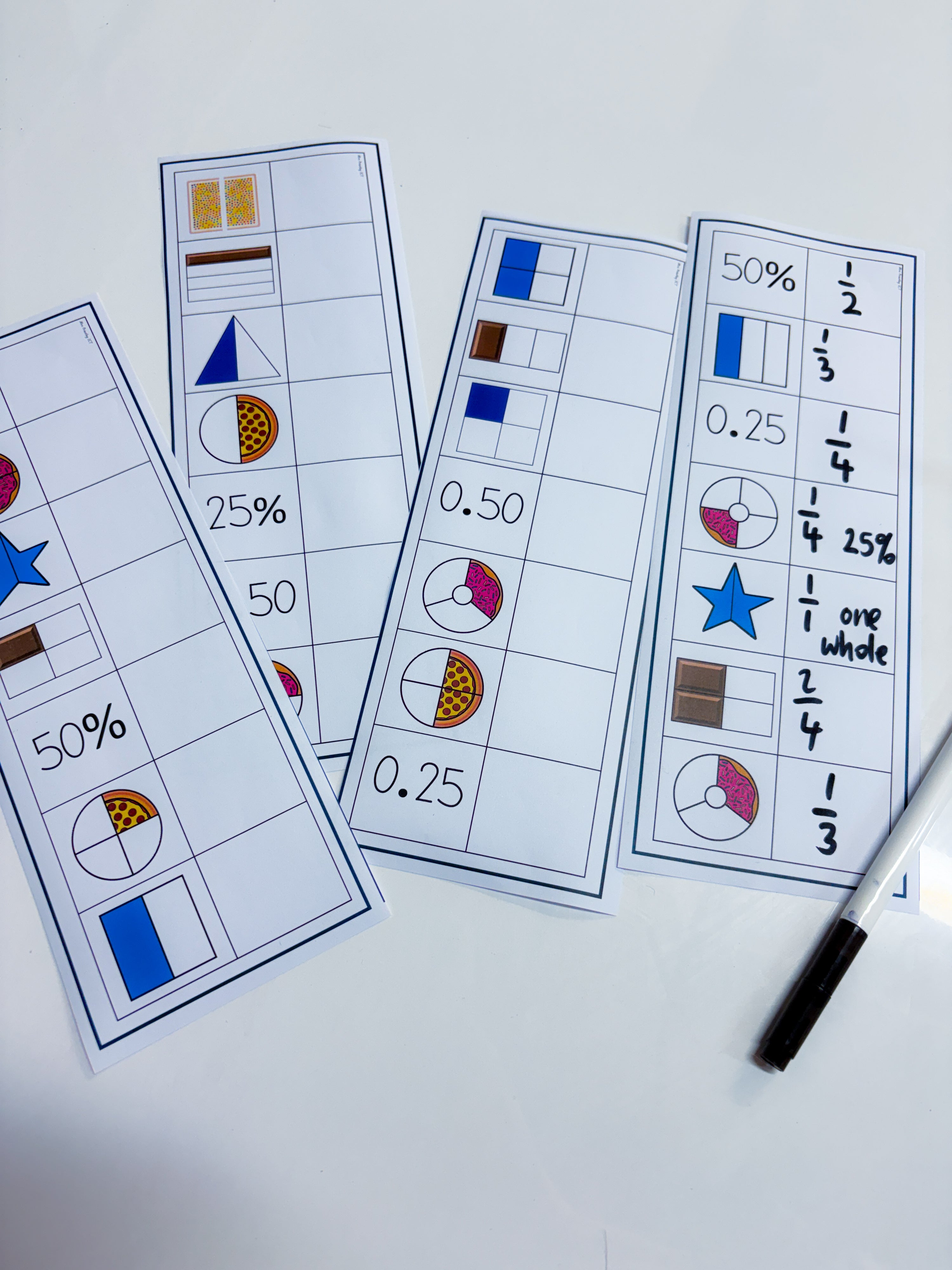 Phase 1 Fraction Strips
