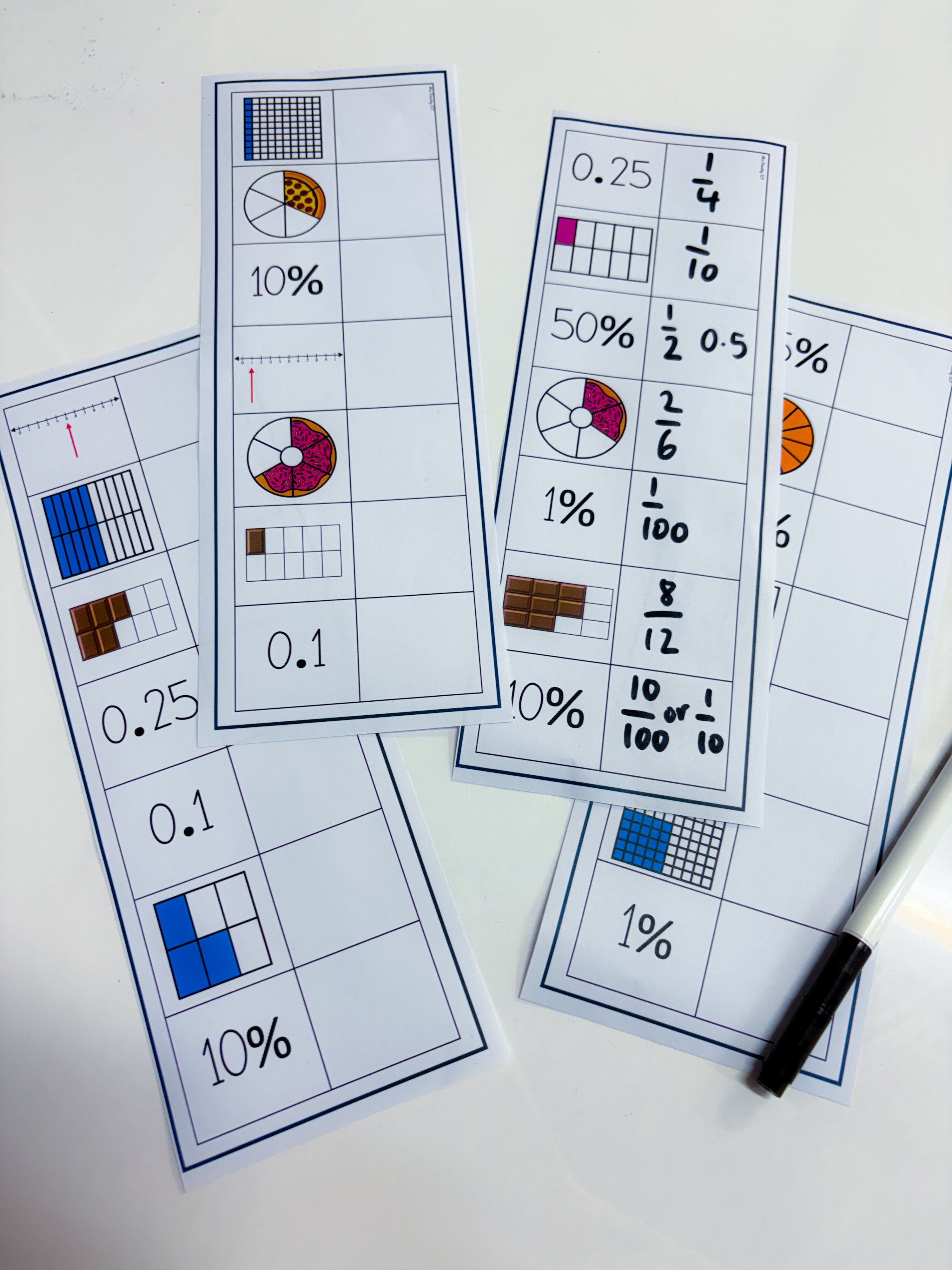Phase 2 Fraction Strips