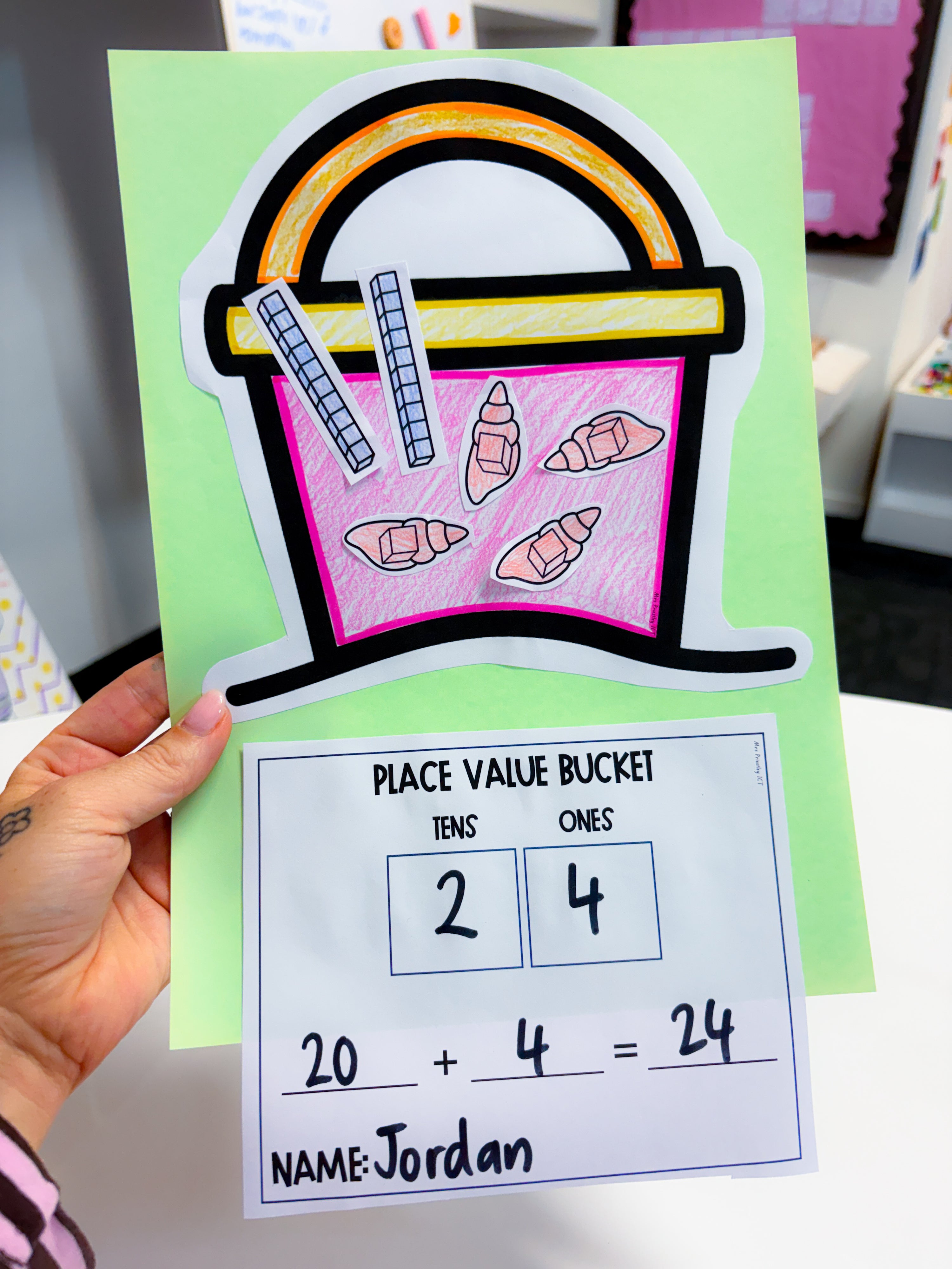 Place Value Seashell Craft