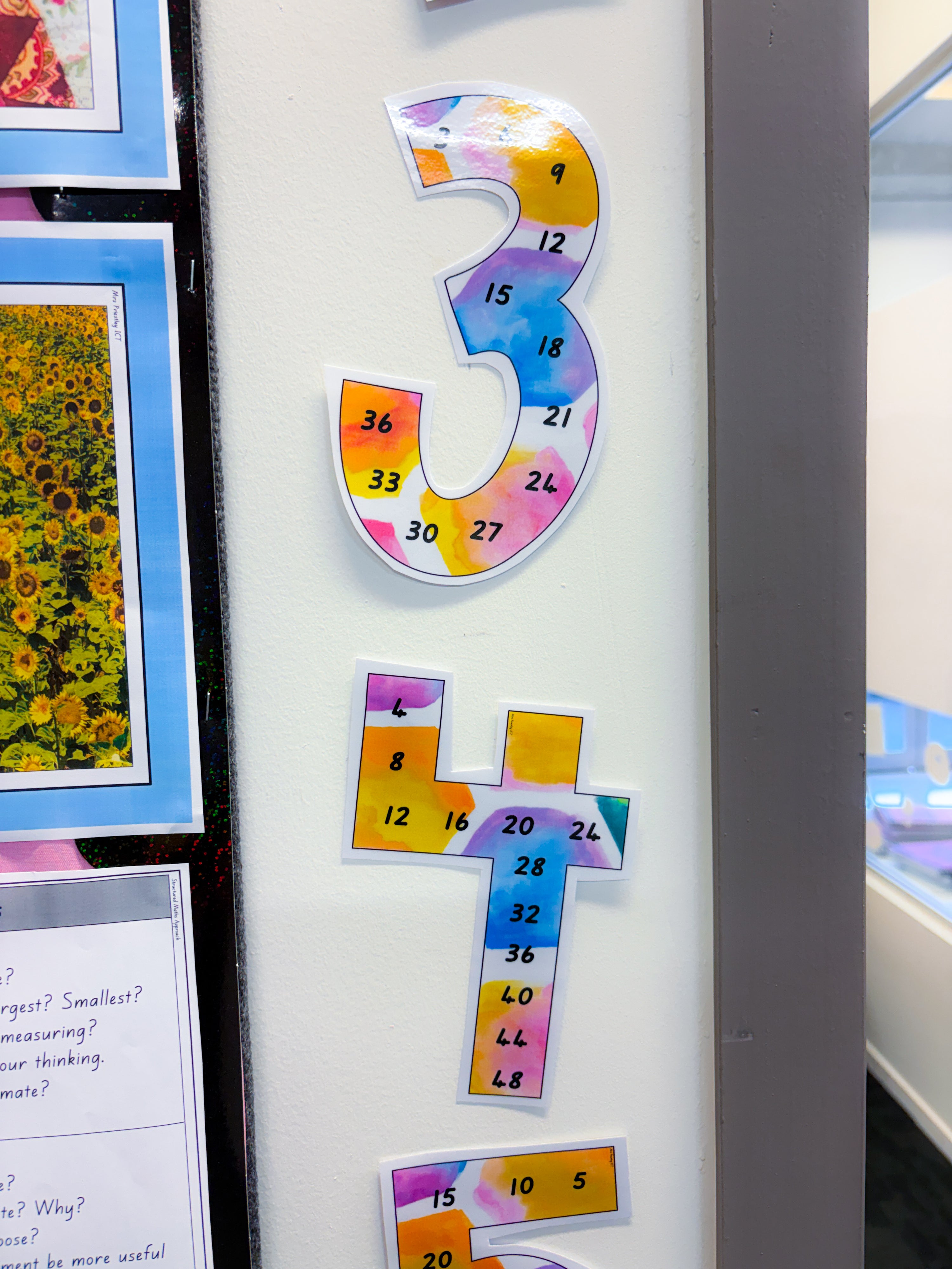 Skip counting multiples (Bright Watercolour)