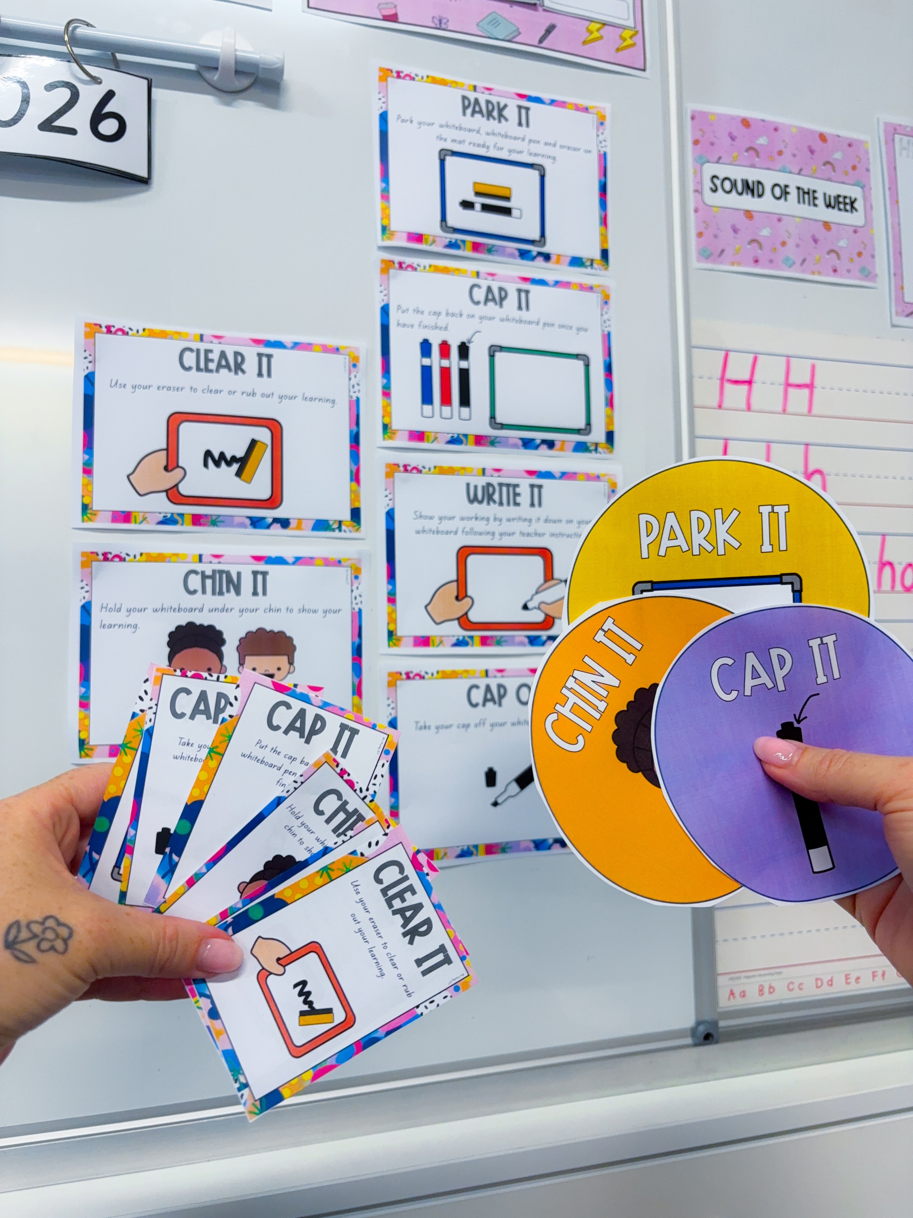 Mini Whiteboard Expectations (Rainbow of Hope)