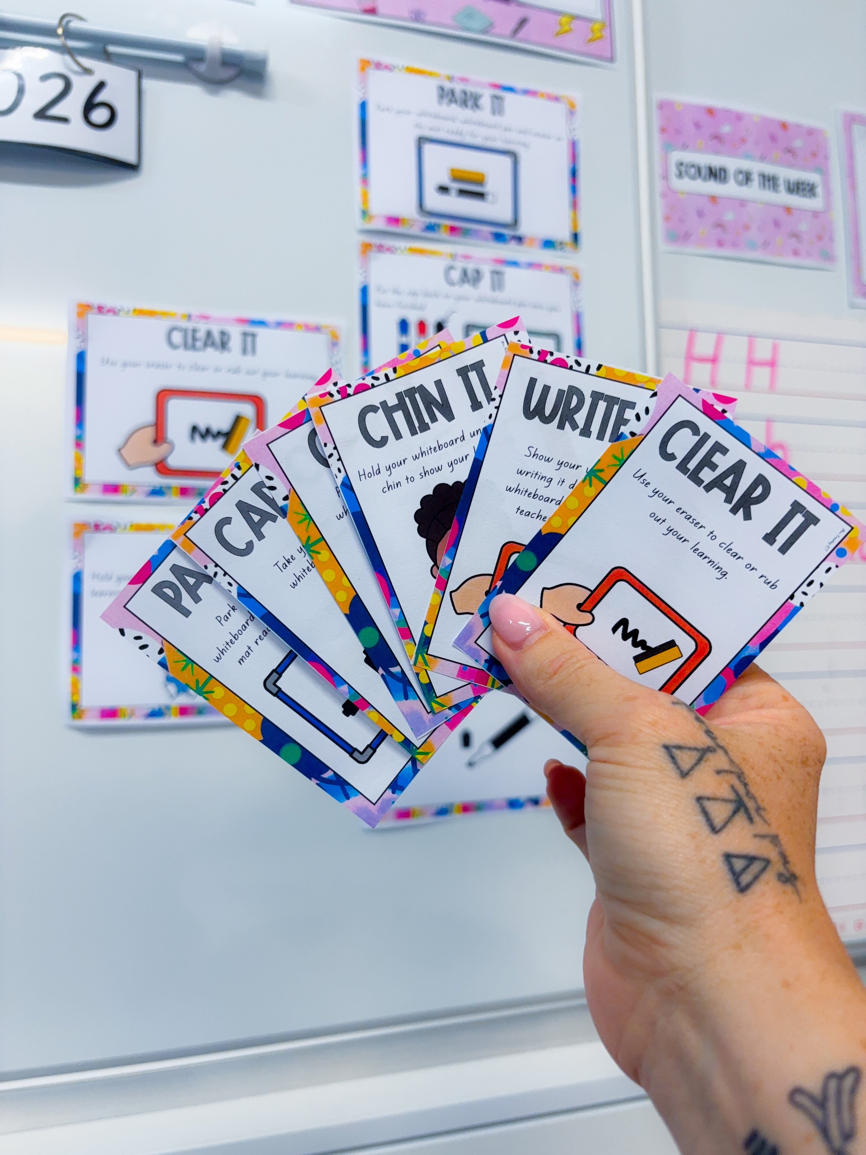 Mini Whiteboard Expectations (Rainbow of Hope)