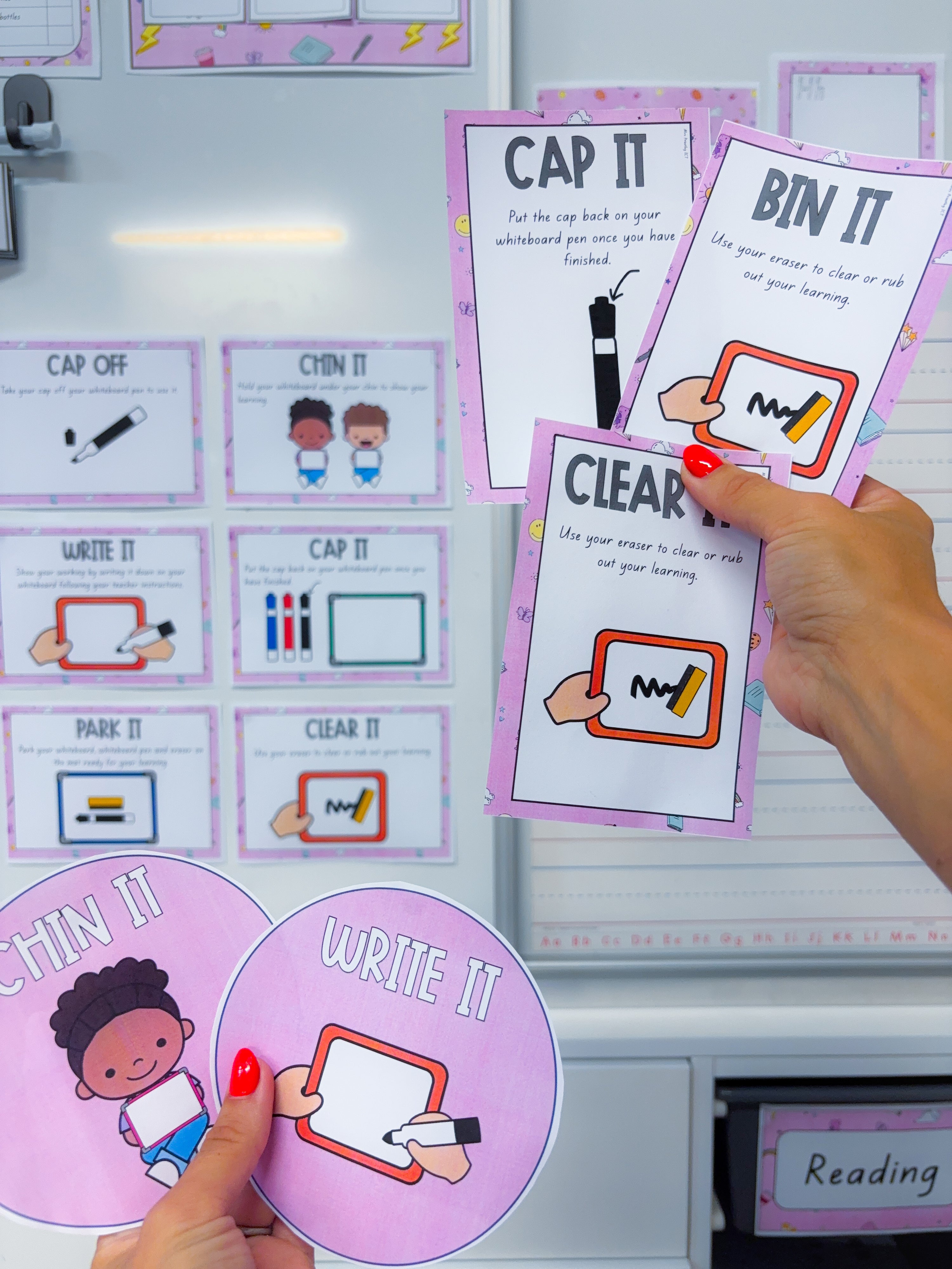Mini Whiteboard Expectations (Purple Fun)